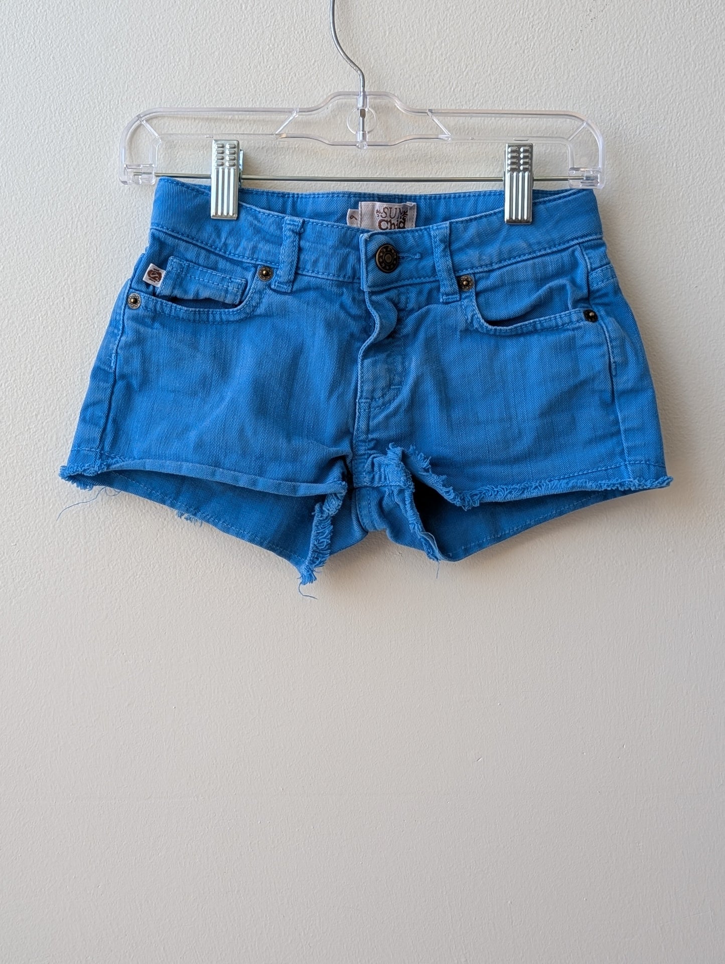Sun Child Shorts - Blue Denim | size 6