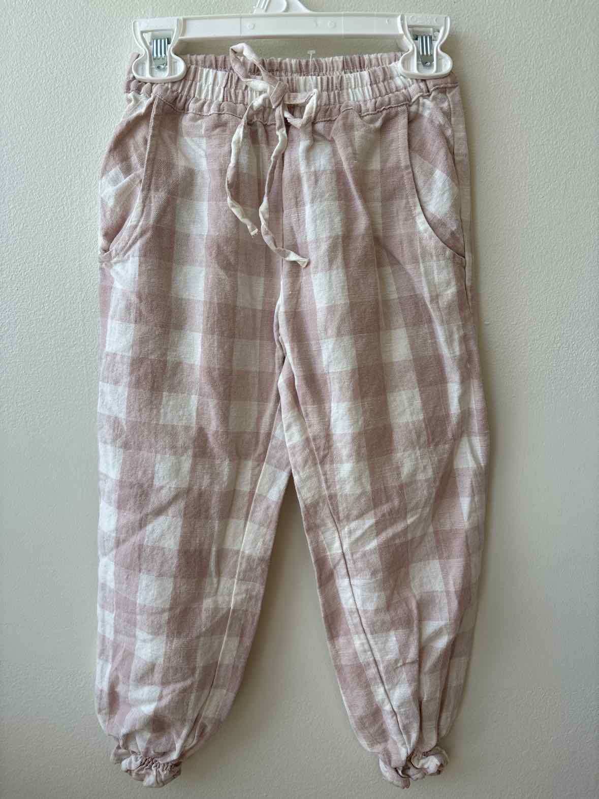 Olivier London Pants - Pink Checkered | Size 5/6