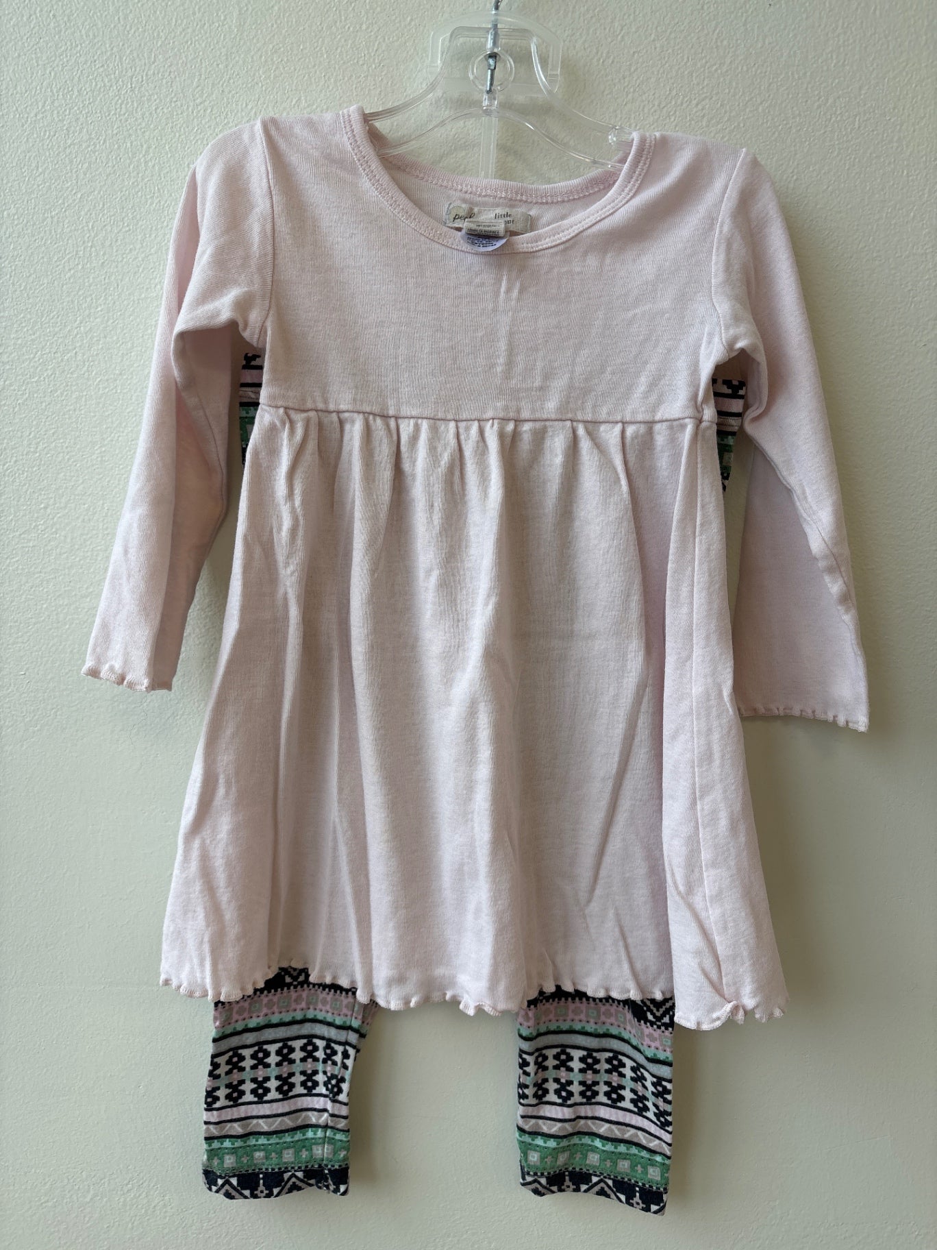 Peek | 12 - 18 Months | 2 Piece Ensemble - Pink - Dress + Leggings