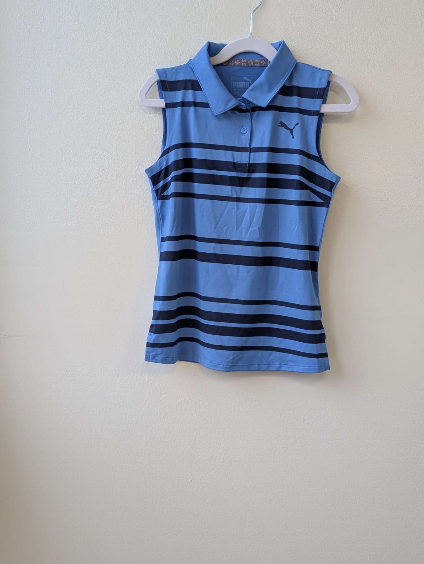 Puma | M | Sleeveless Golf Polo - Blue
