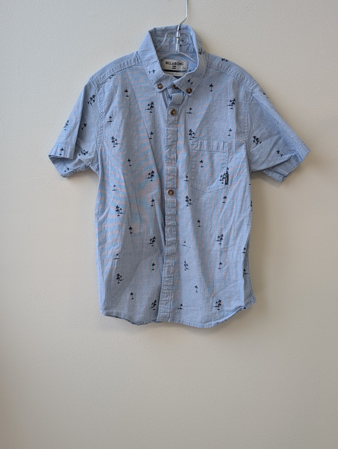 Billabong | S | Shirt - Blue - Palm trees