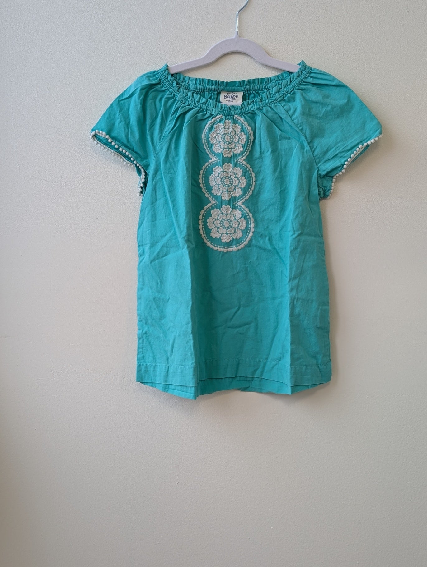 Mini Boden | 9 | Shirt - Green - Embroidered