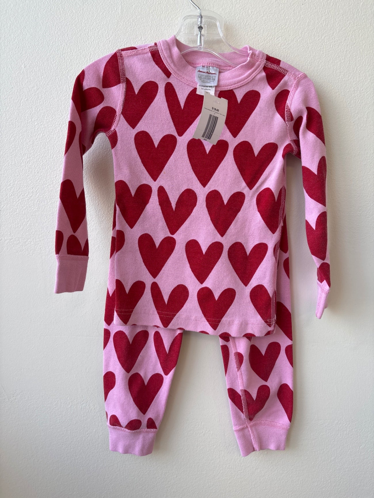 Hanna Andersson | 3T | Pajamas - Pink - Hearts