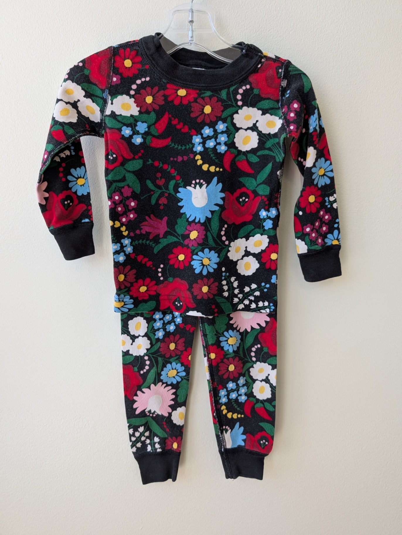 Hanna Andersson | 3T | Pajamas - Black - Long sleeve Floral