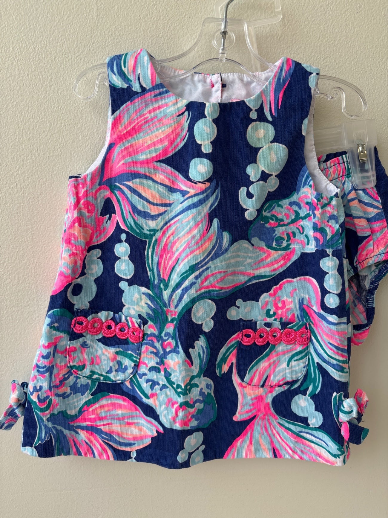 Lilly Pulitzer | 12 - 18 Months | Dress - Blue - Shift Dress with Fish Pattern