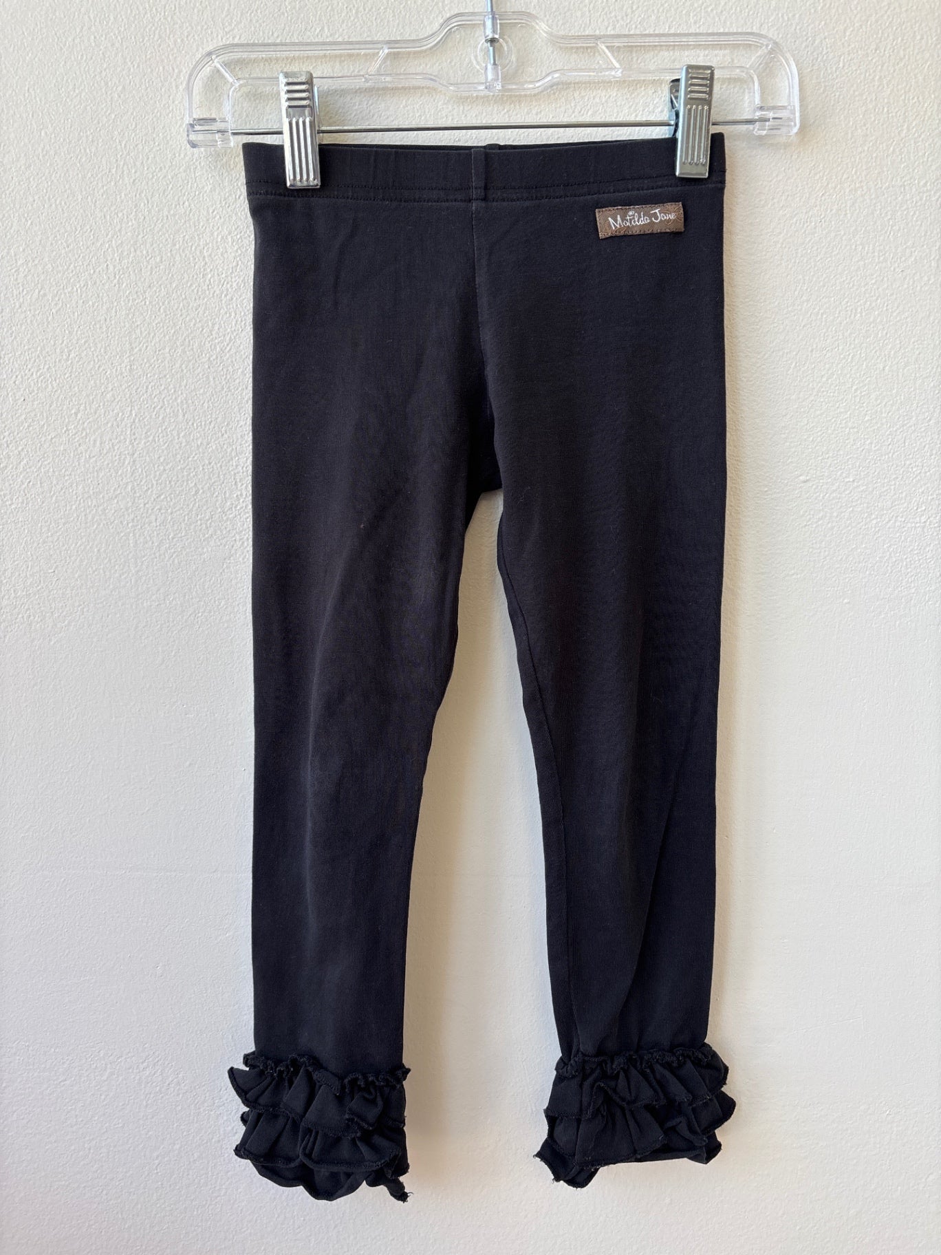 Matilda Jane | 4T | Leggings - Black - Ruffle Bottom