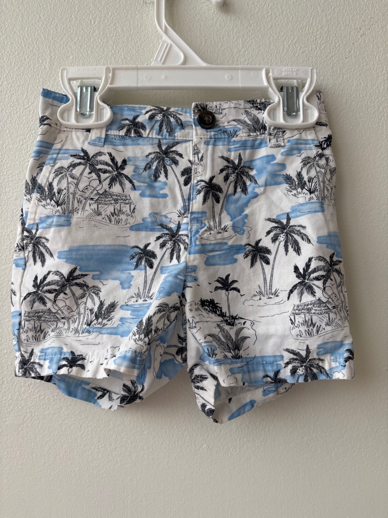 Janie and Jack | 6-12 months | Shorts - Blue - Palm Trees