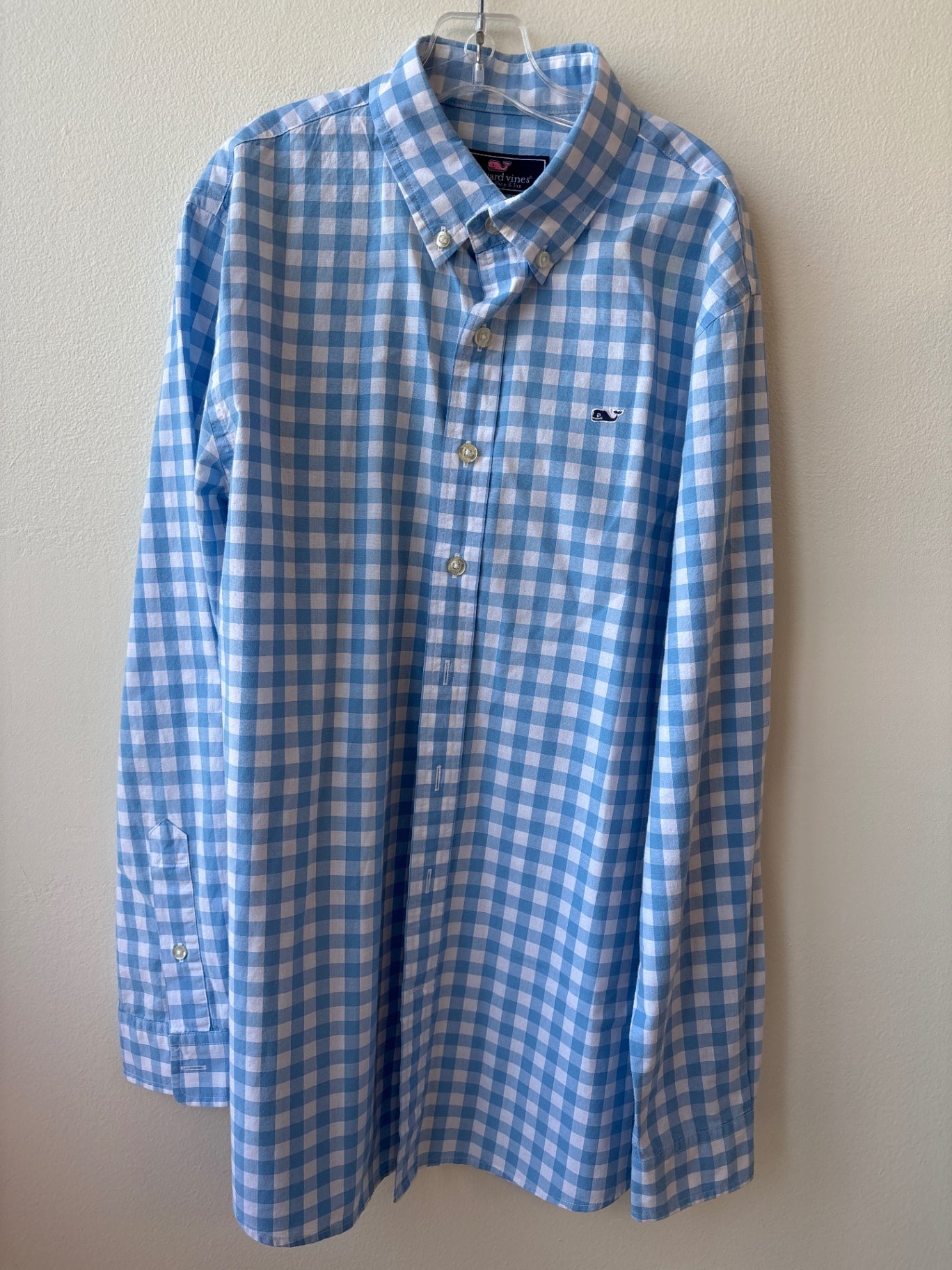 Vineyard Vines | 16 | Shirt - Blue - Checkered Whale Shirt