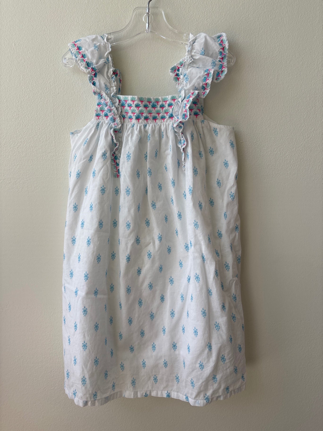 EGG New York | 6 | Dress - White - tank - embroidered floral
