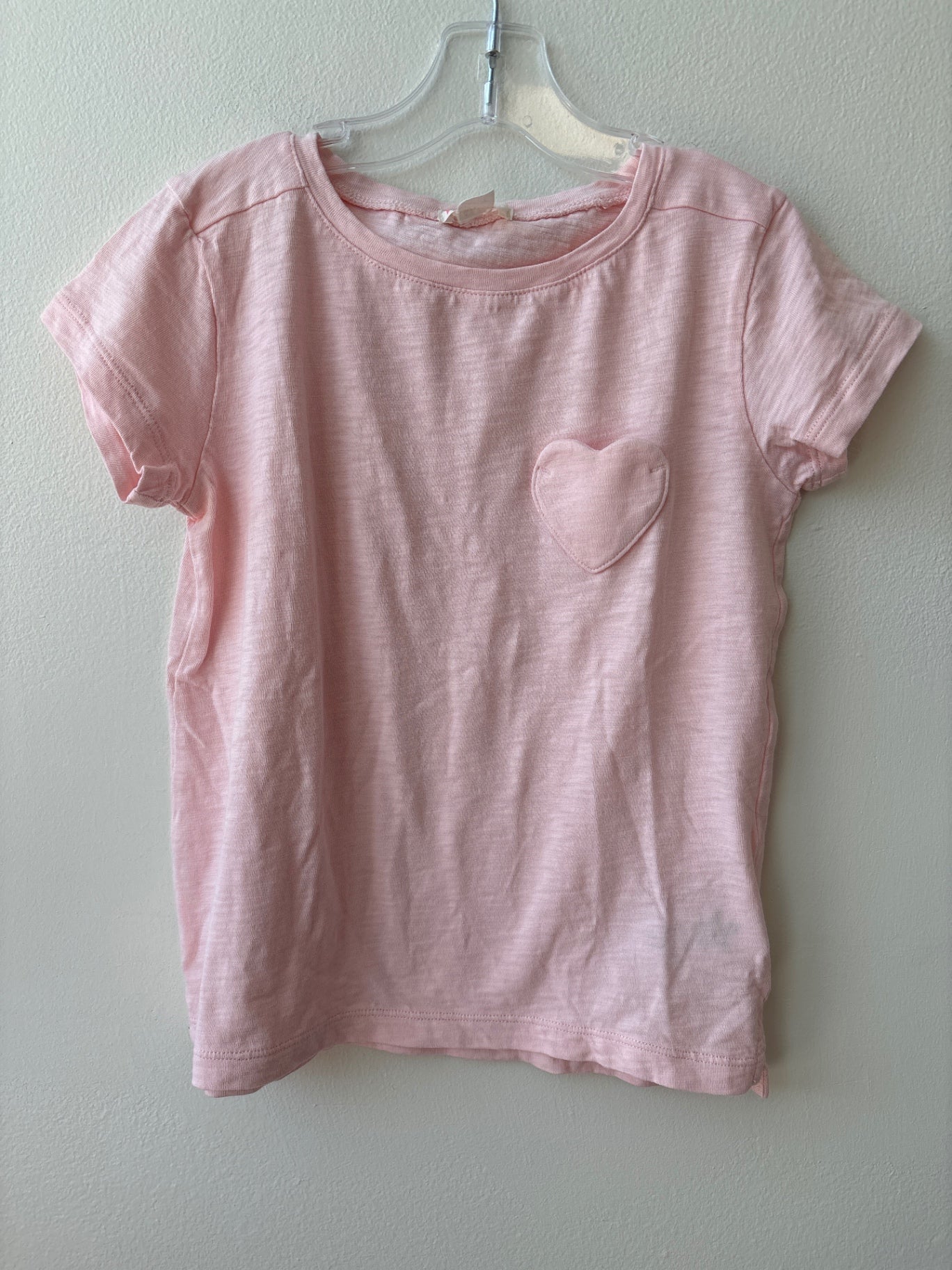 Crewcuts | 6-7 | T-Shirt - Pink - heart pocket
