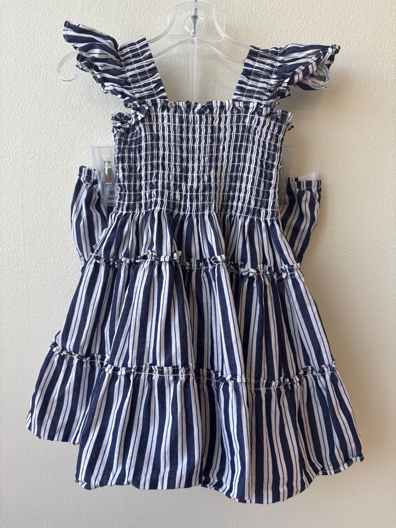 Hill House | 2T | Dress - Navy - Stripe with Bloomers