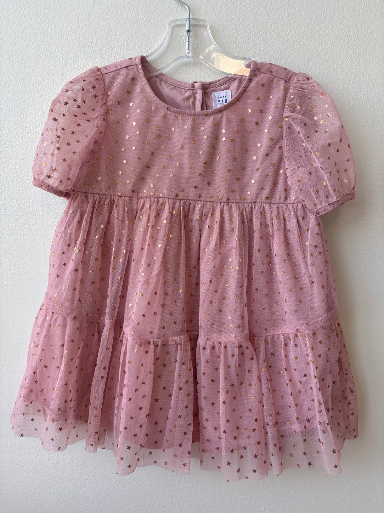 Gap | 2T | Dress - Pink - rose gold stars