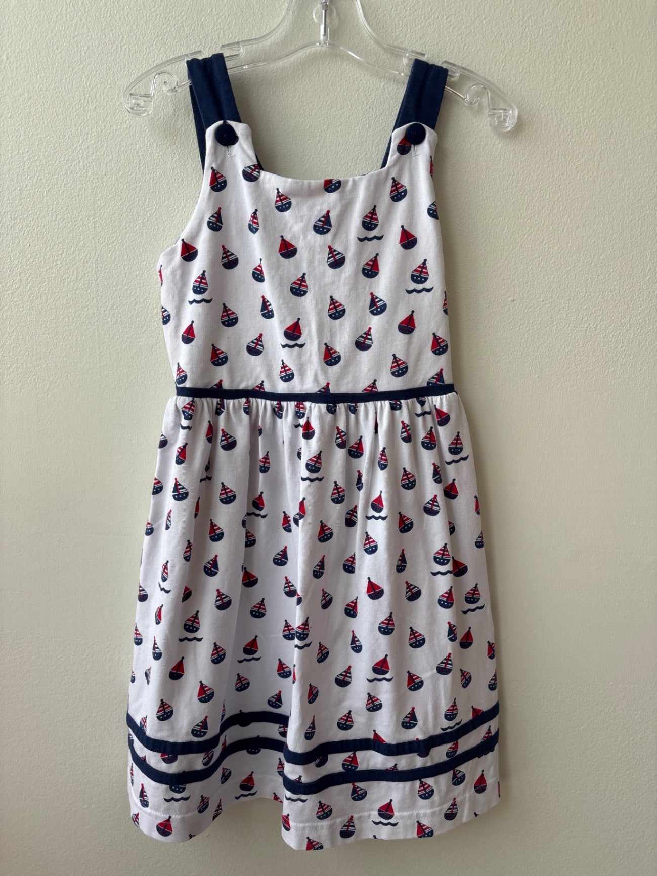 Florence Eiseman | 5T | Dress - White - Sailboats