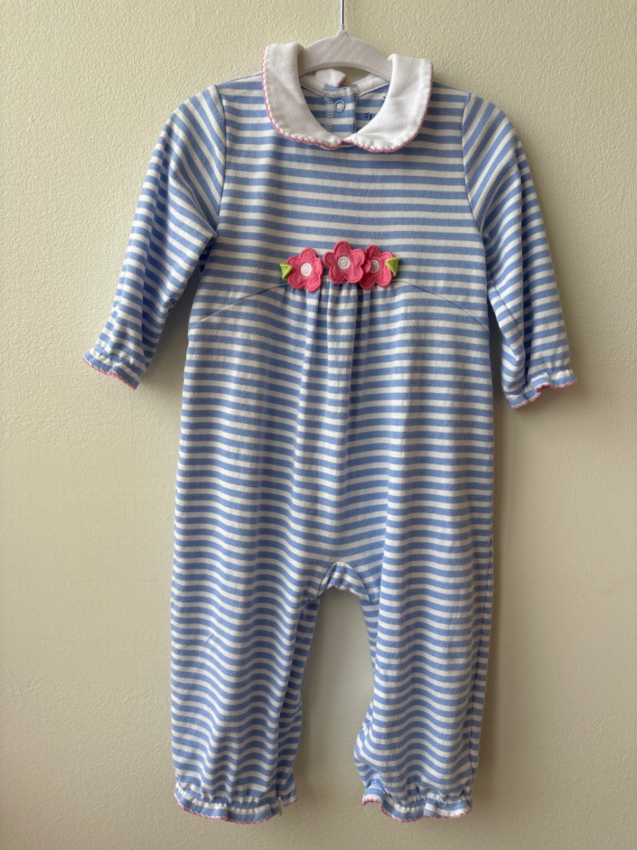 Florence Eiseman | 18 Months | Jumper - Blue - white/blue stripes
