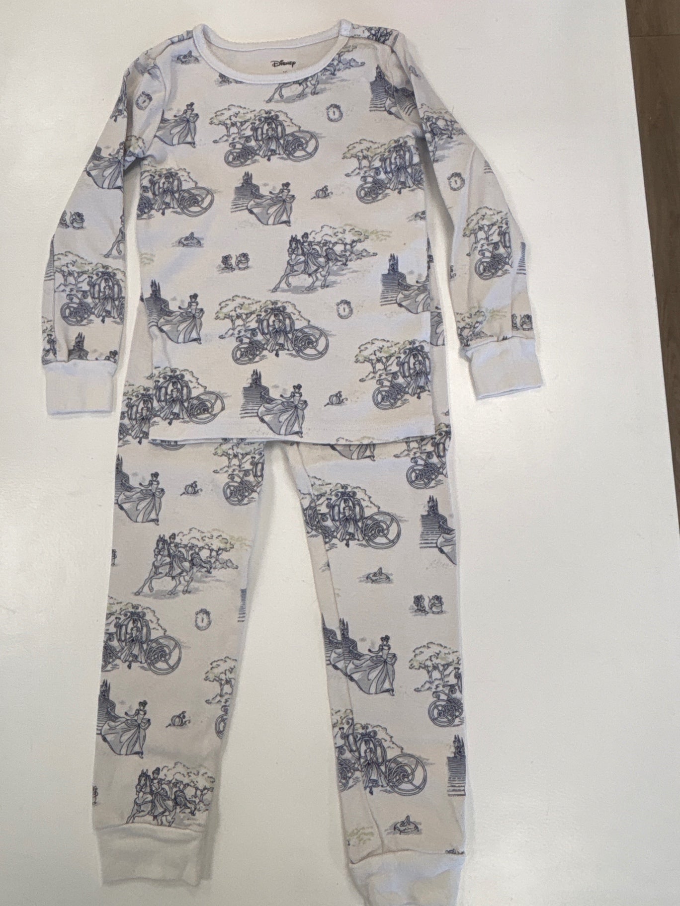 Janie and Jack | 5T | Pajamas - White - Disney Cinderella