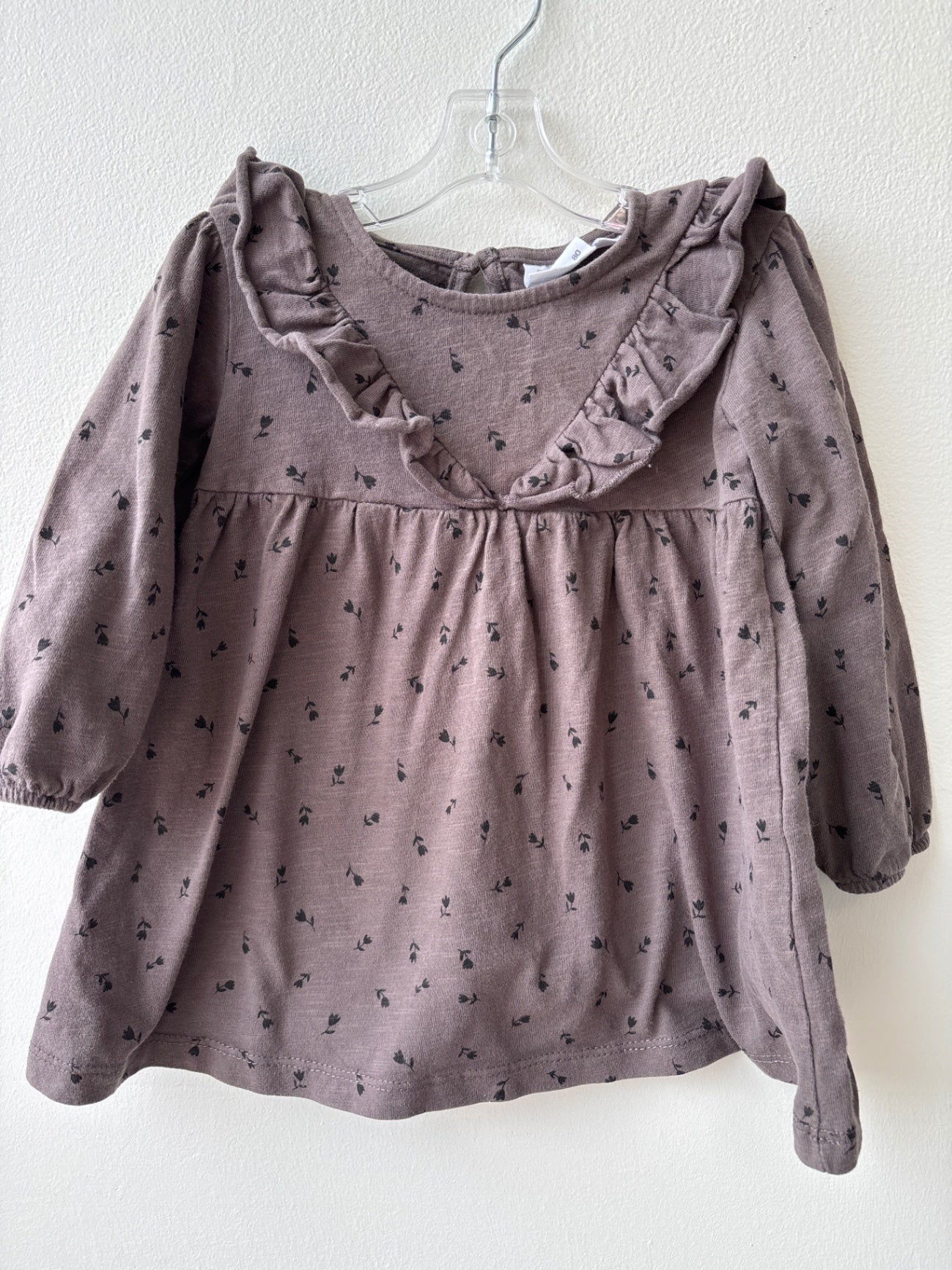 Zara | 9 - 12 Months | Dress - Brown - tulips