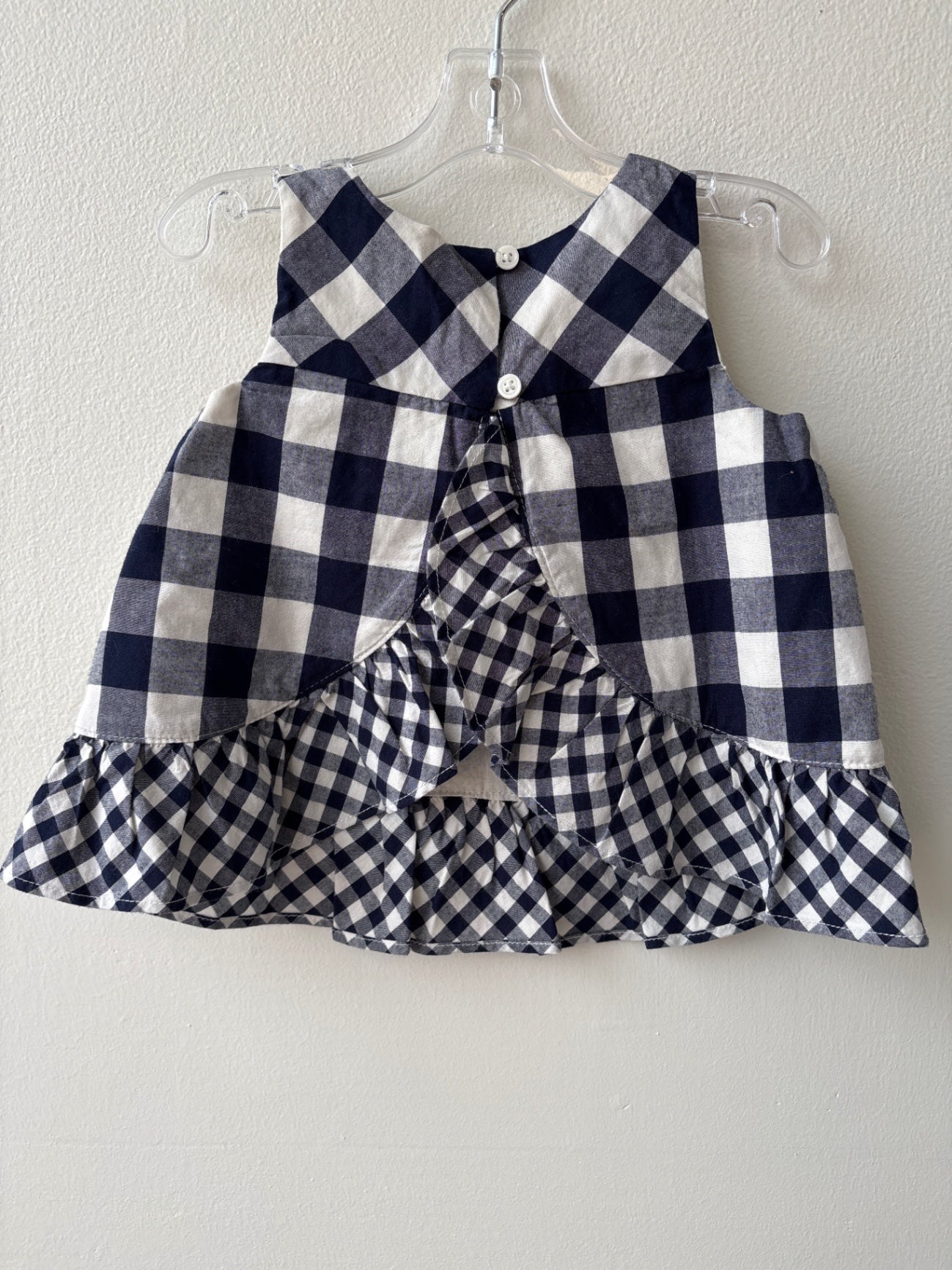 BabyGap | 6 - 12 Months | Dress - Navy - Gingham w/ bloomers