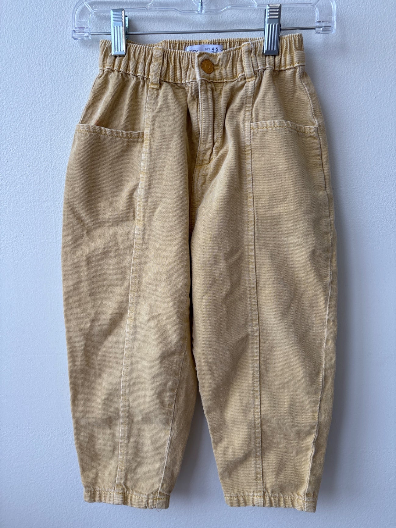 Zara | 4/5 | Pants - Yellow - Denim