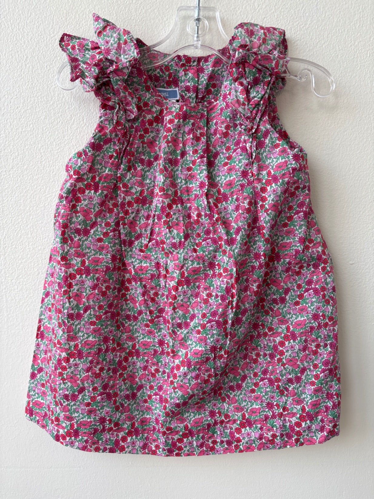 Jacadi | 6 Months | Dress - Pink - Liberty Fabric
