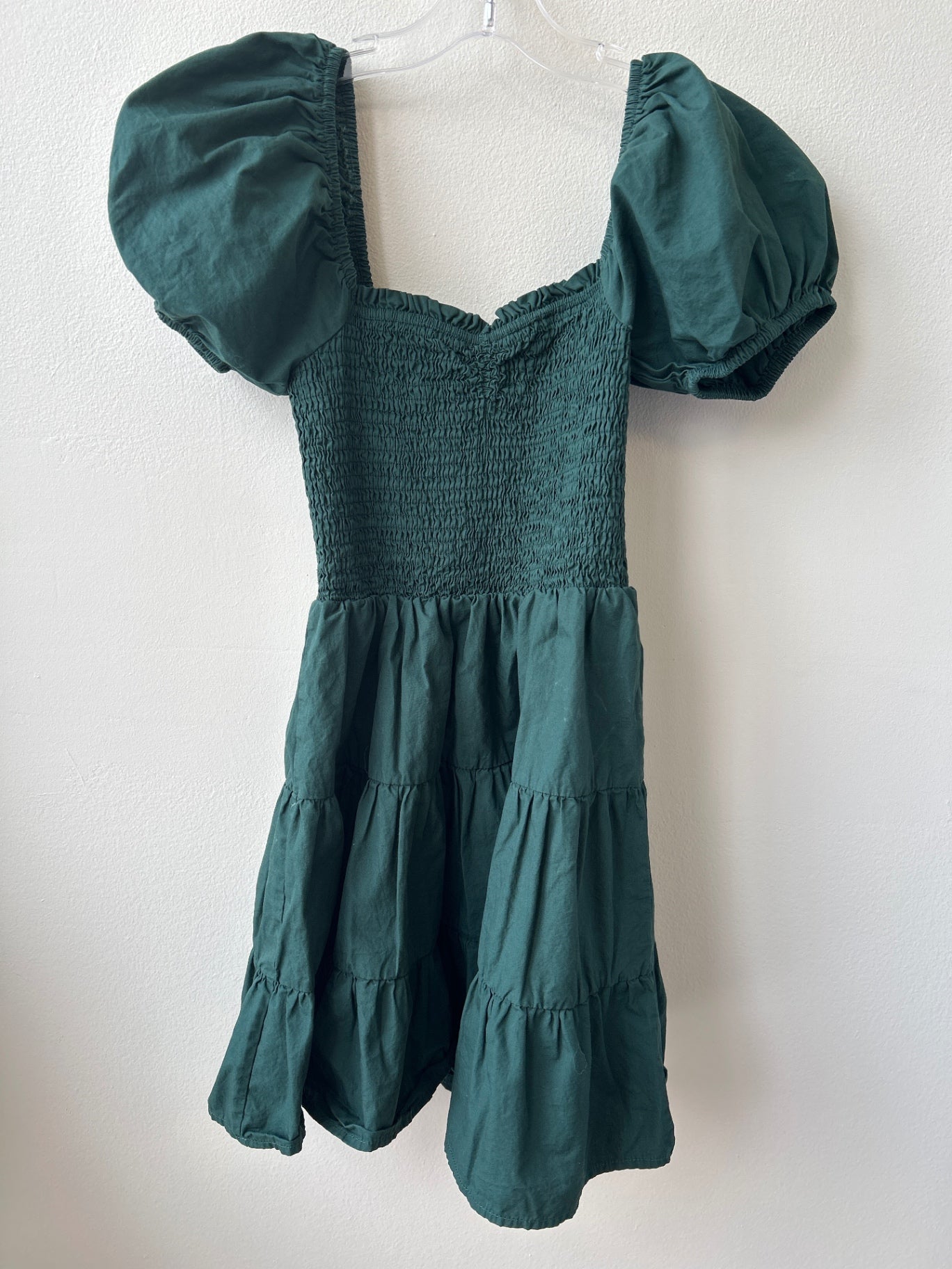 altar'd state | XS | Dress - green - puff sleeves