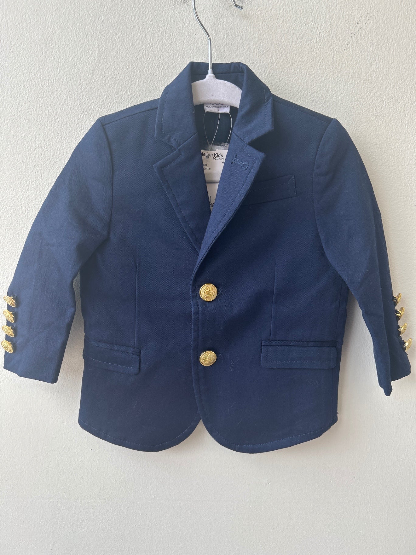 Egg New York | 12 Months | Cotton Blazer - Navy