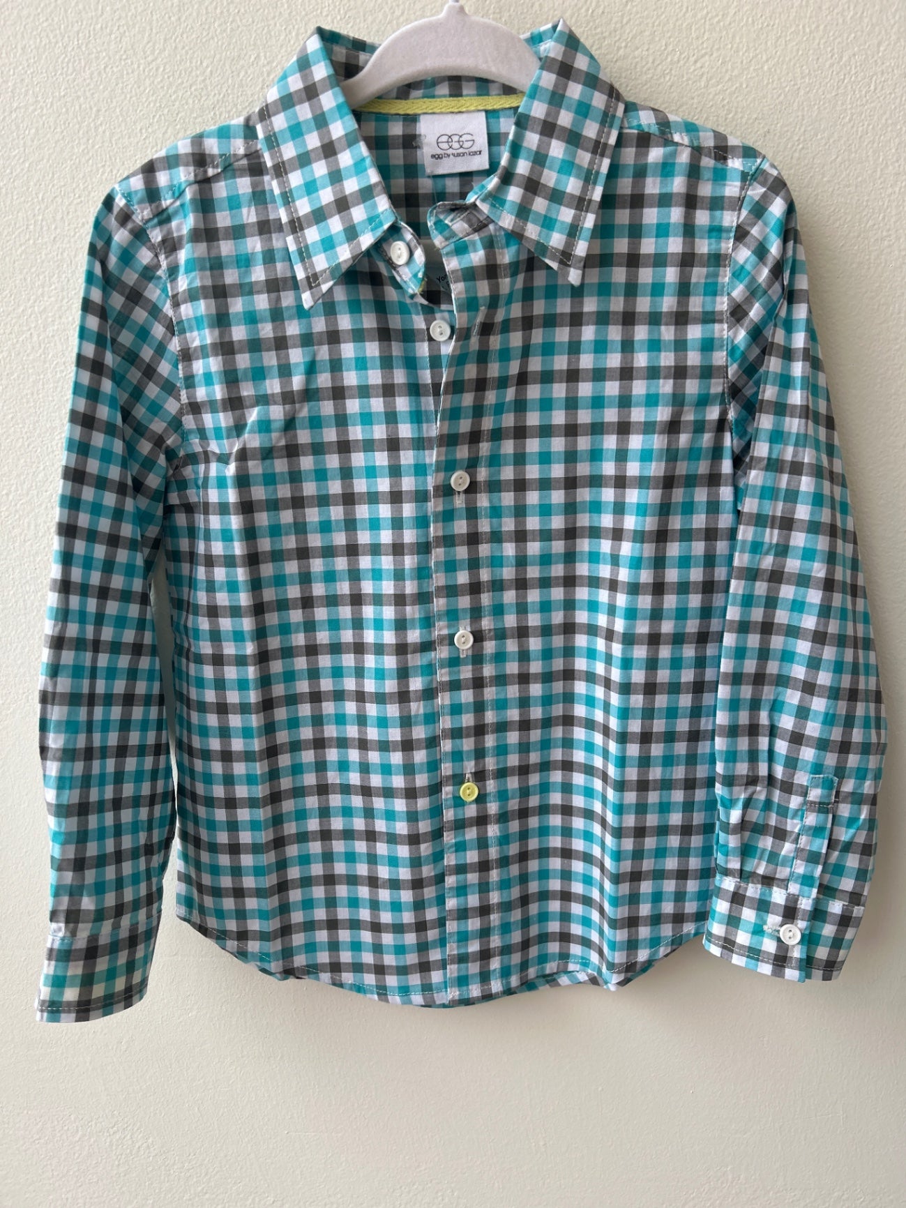 Egg New York | 2T | Shirt - Green - Plaid