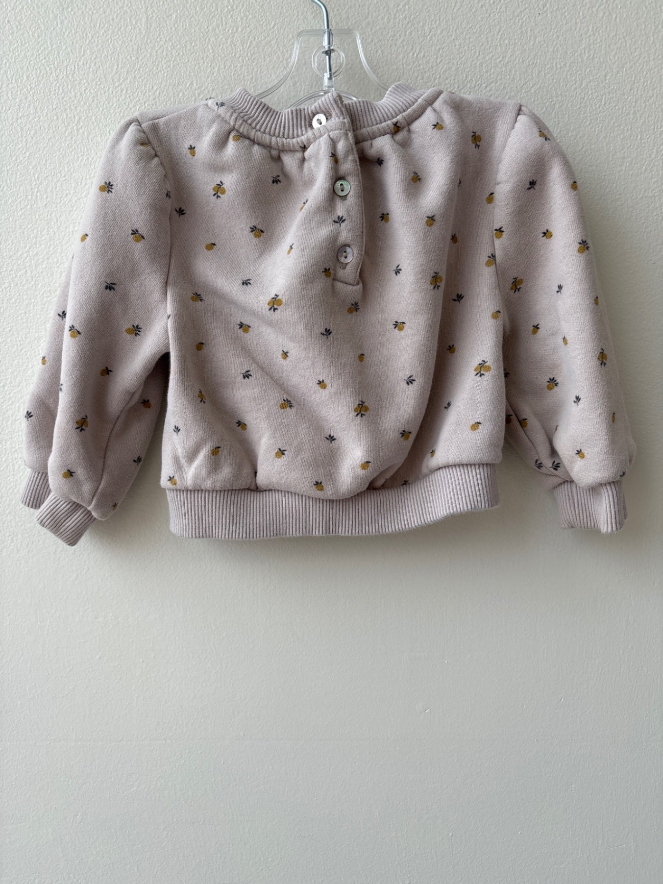 Emile & Ida | 6 Months | Sweatshirt - Grey - Puff Sleeve
