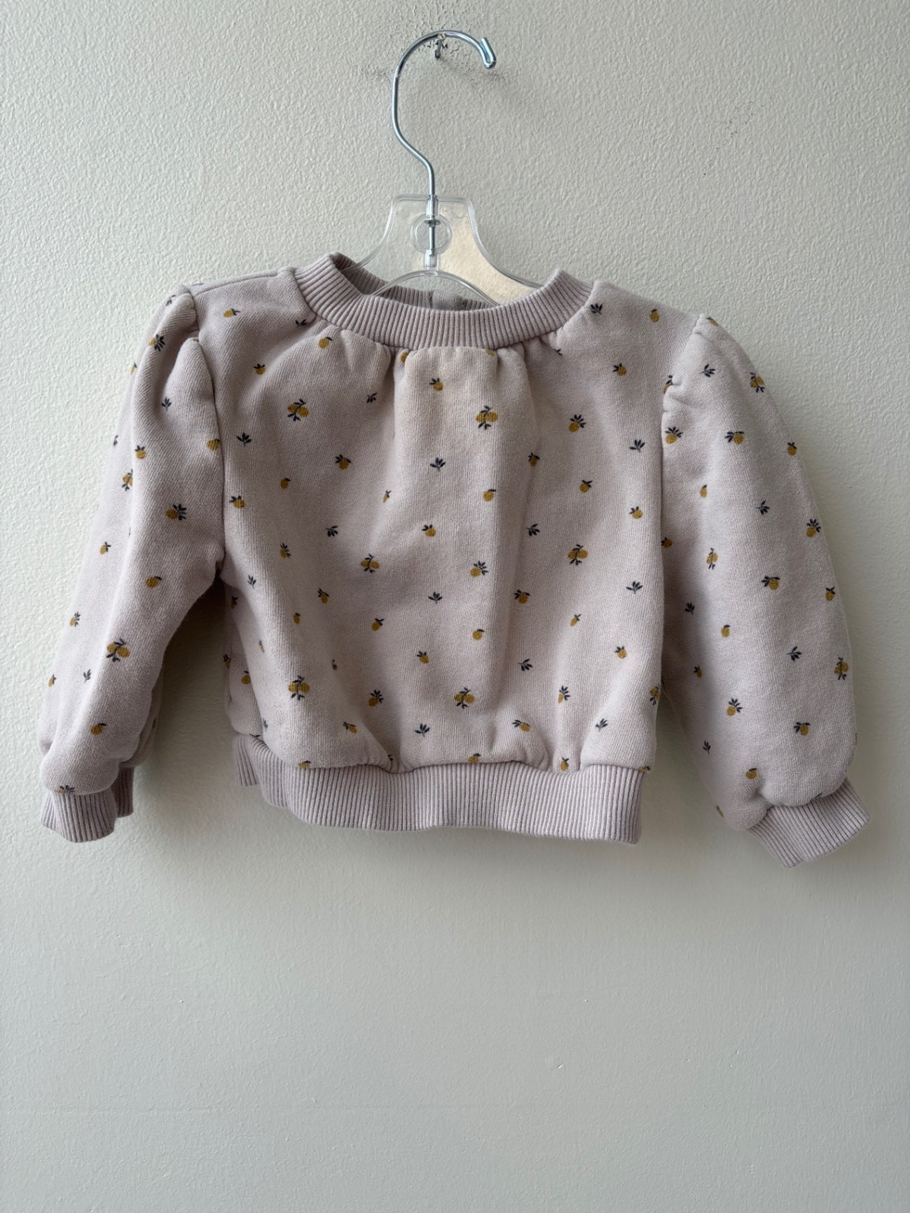 Emile & Ida | 6 Months | Sweatshirt - Grey - Puff Sleeve