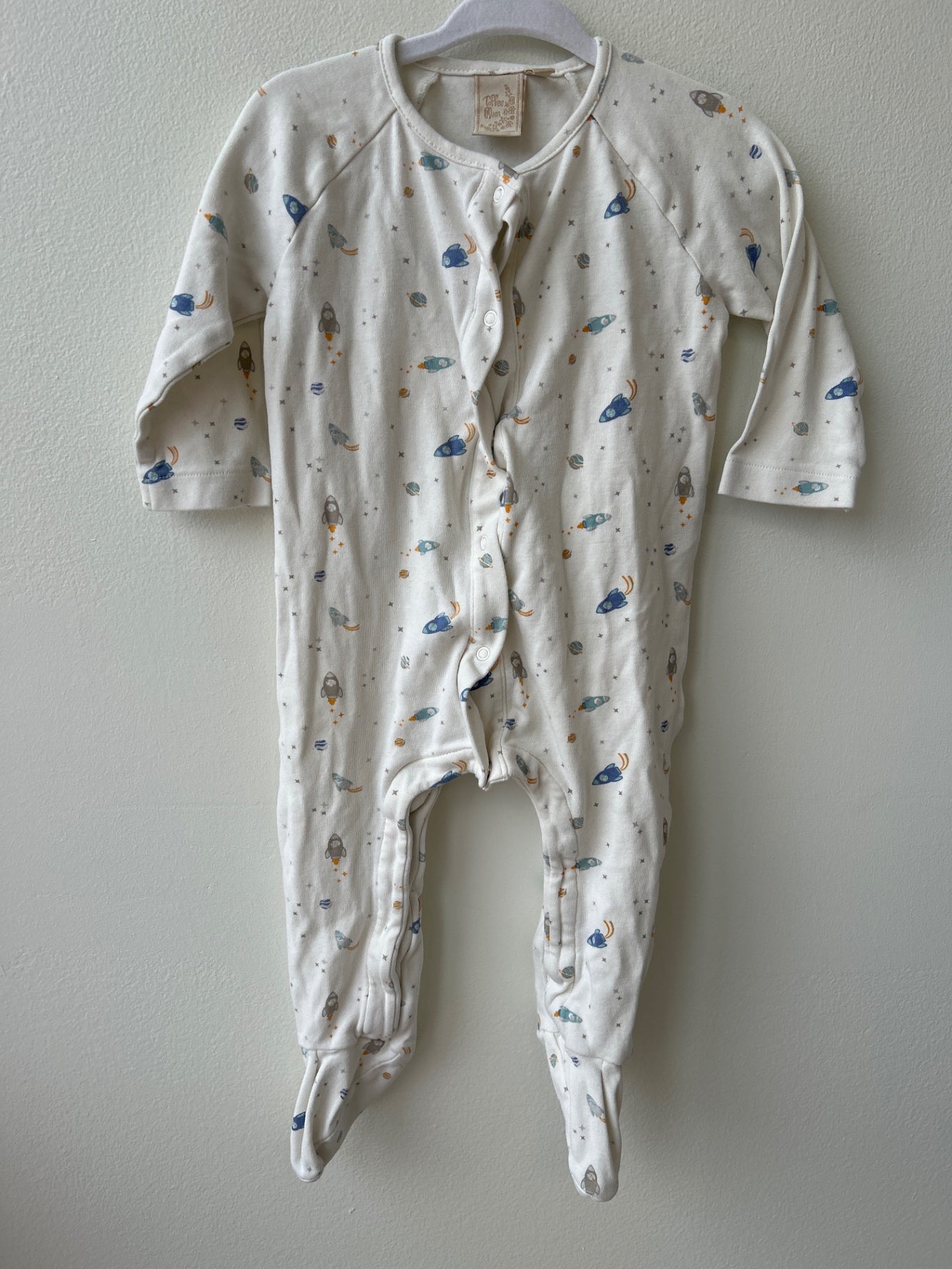 Toffee Moon | 6 -12 Months | Onesie - White - space