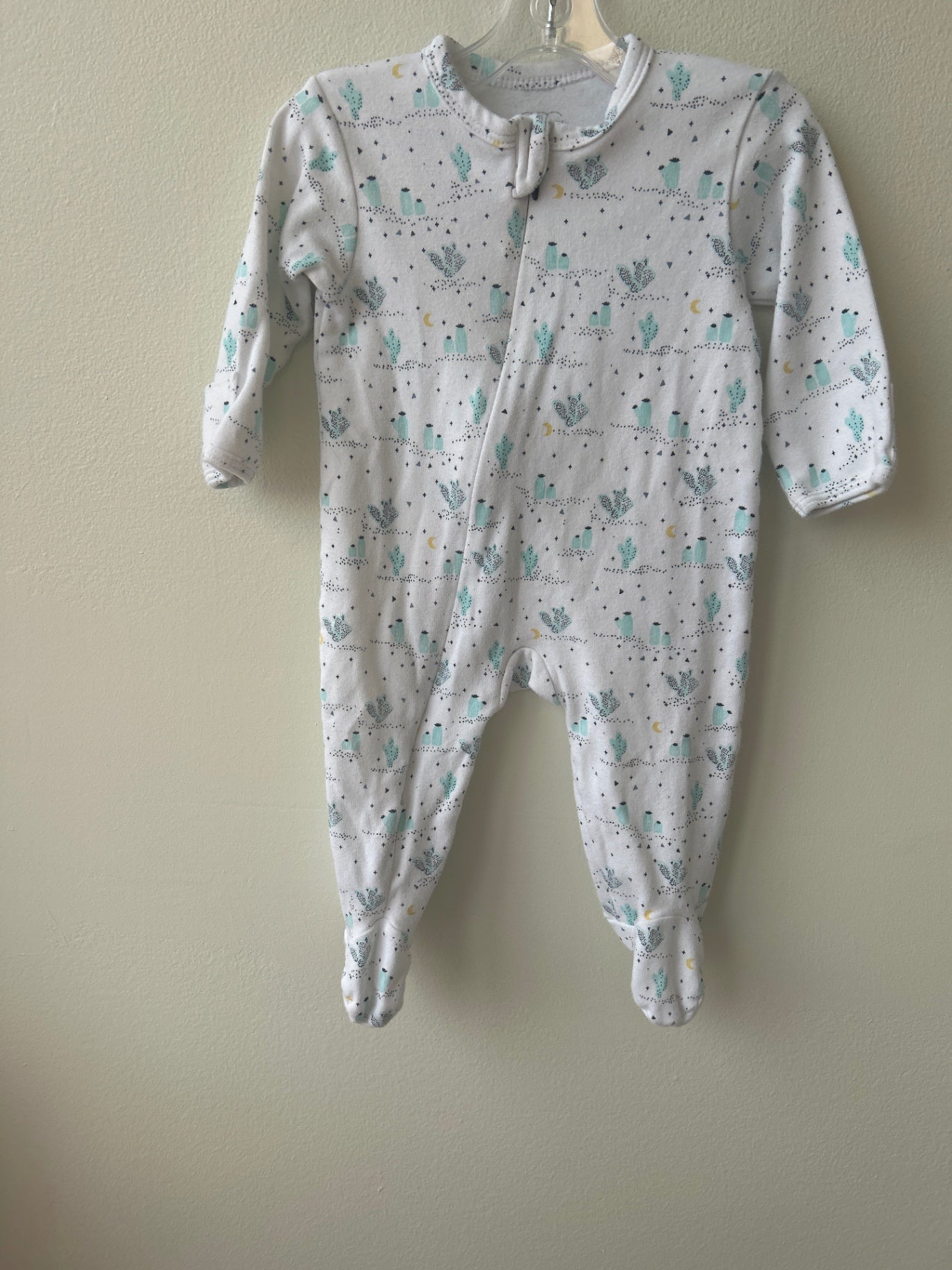 Egg New York | 3 Months | Onesie - White - cactus