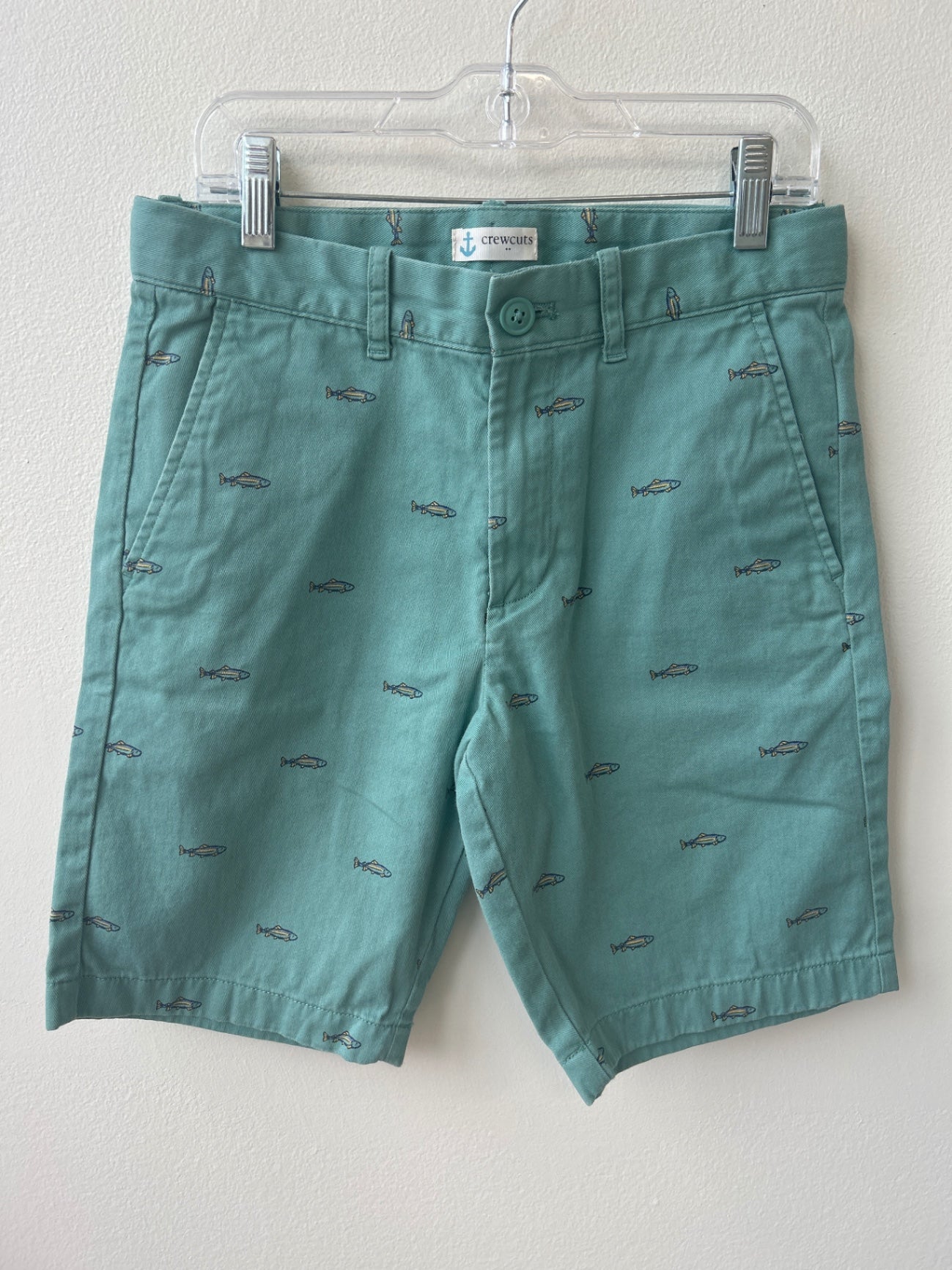 Crewcuts | 12 | Shorts - Green - Fish