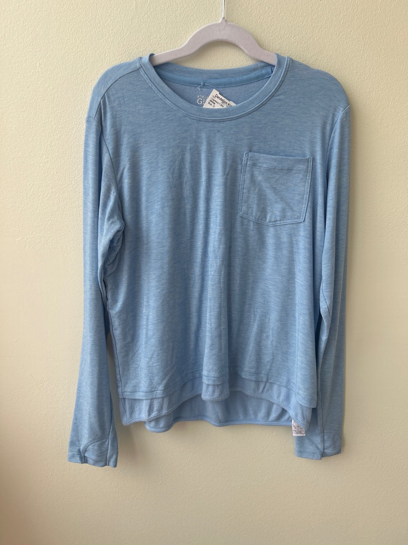 Athleta Girl | 12 | Long Sleeve T-shirt - Blue - w/ pocket