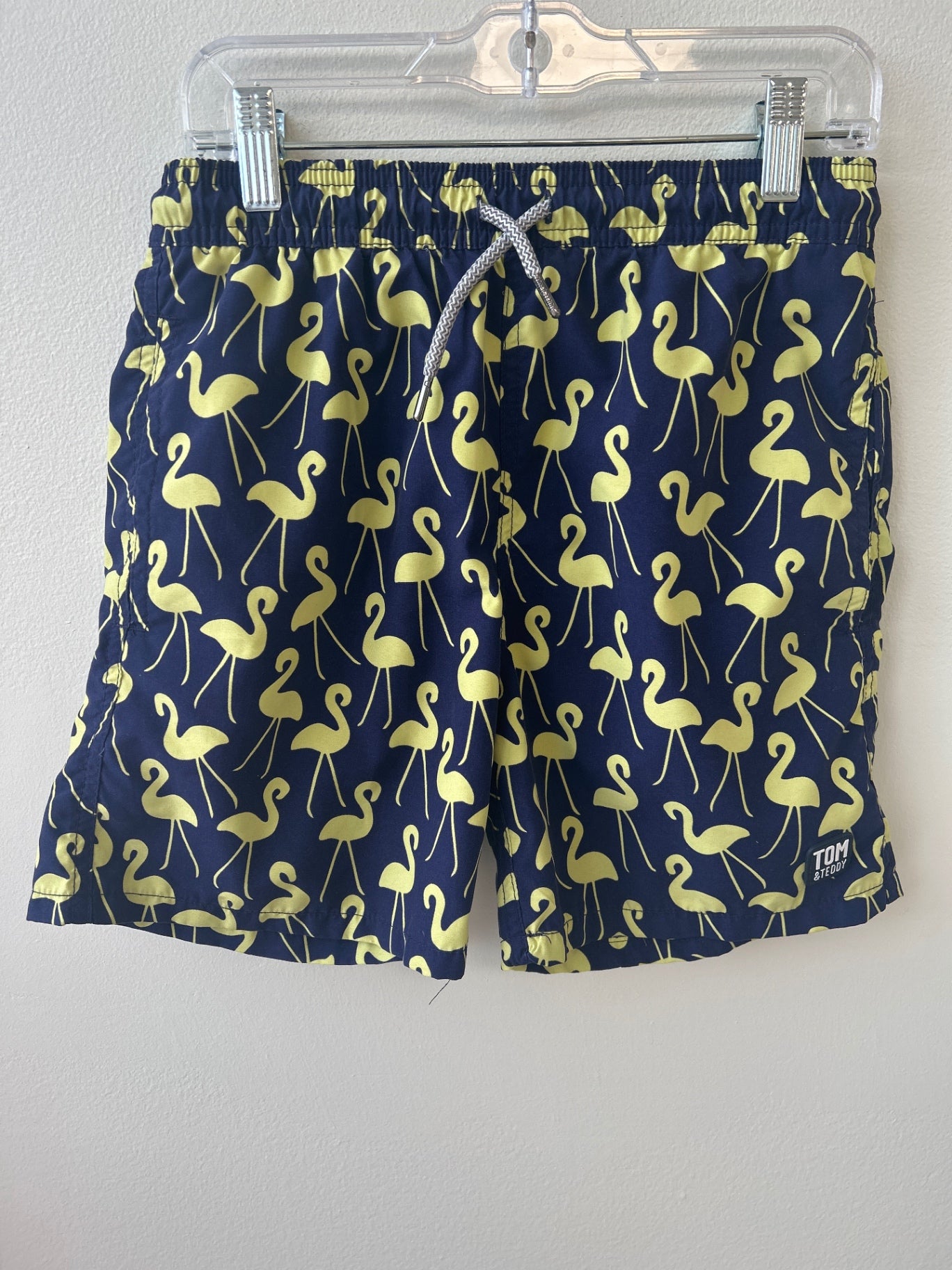 Tom & Teddy | 9/10 | Swim - Navy - Flamingos