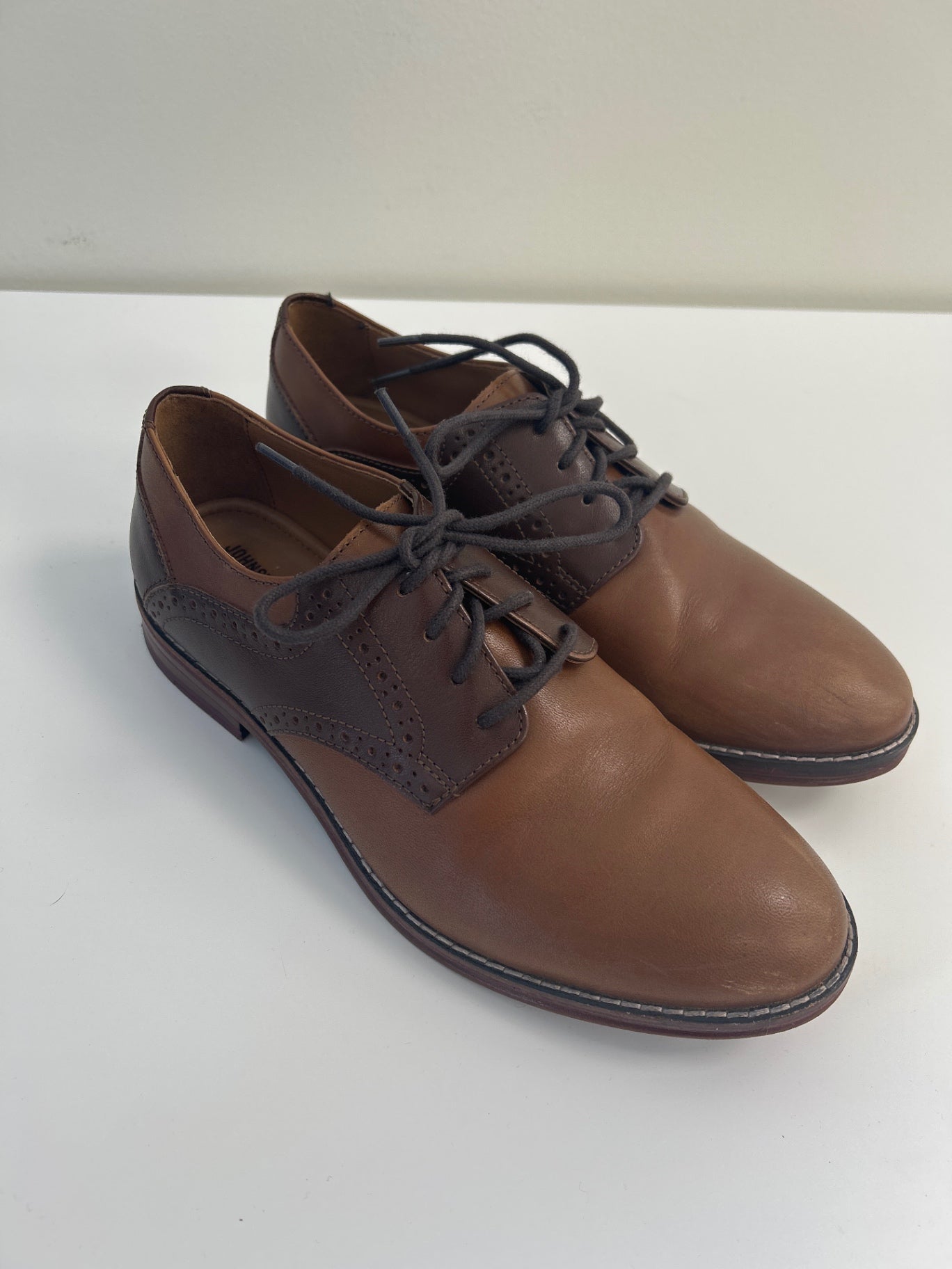 Johnston & Murphy Brown Leather Oxfords – Size 4 Youth