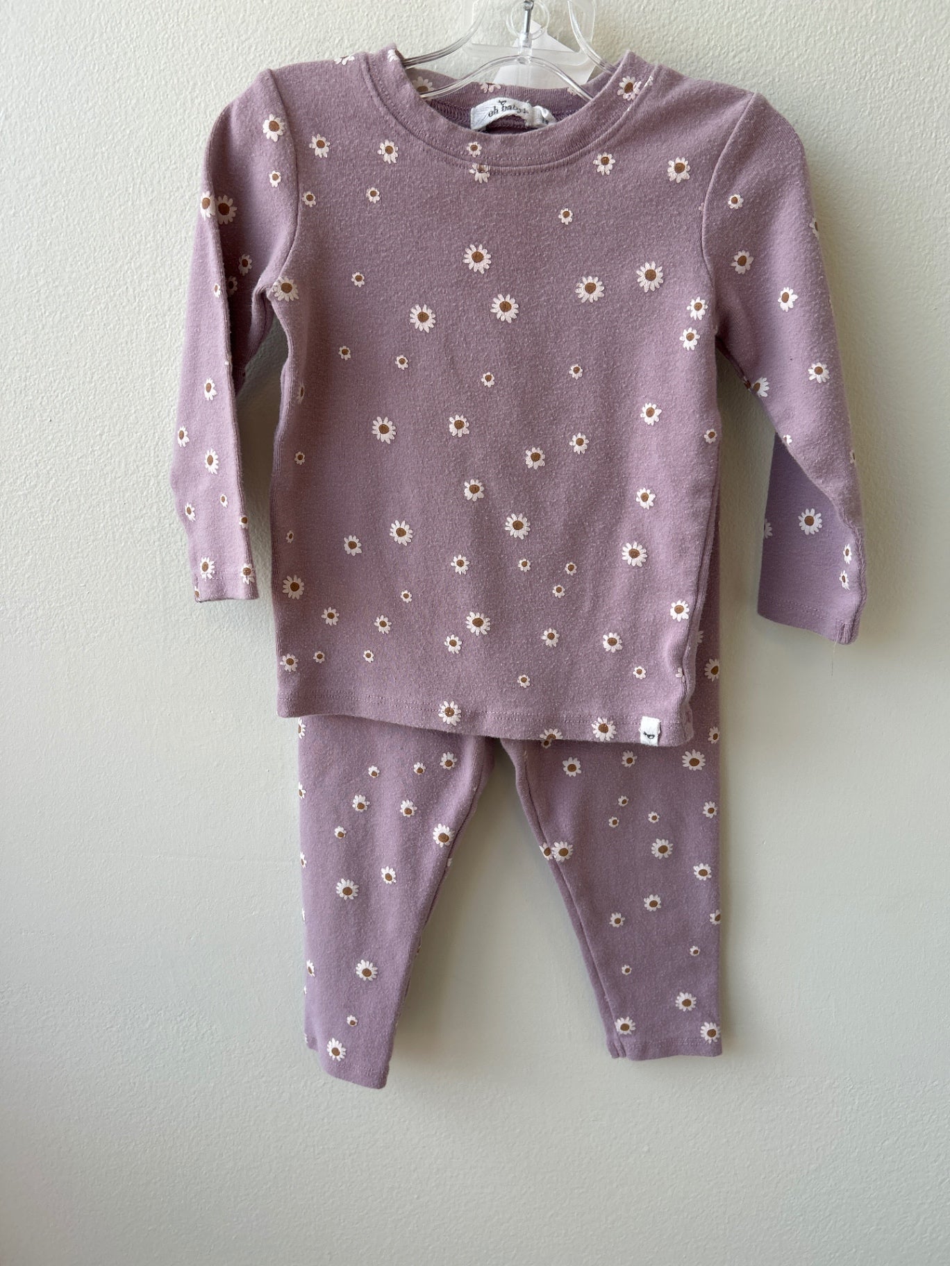 Oh Baby | 12 - 18 Months | Pajamas - Purple - Floral