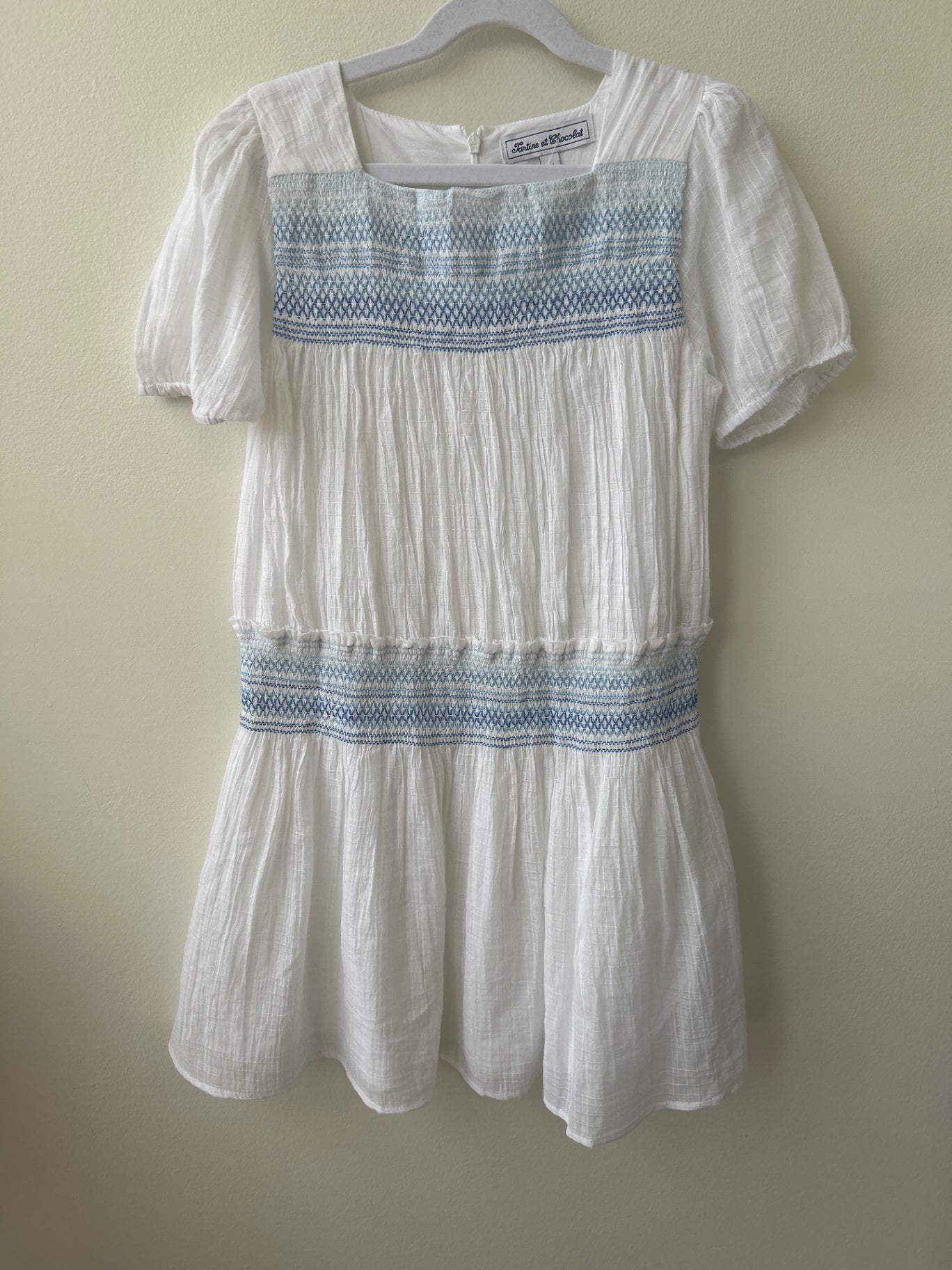 Tartine et Chocolat | 10 | Dress - White - Embroidered