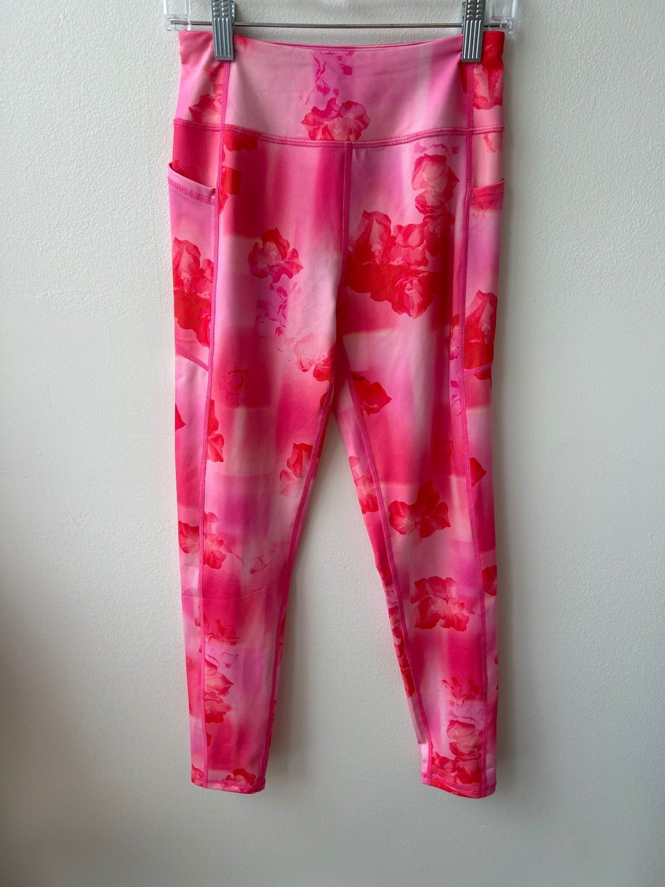 Zella Pink Floral Leggings - size 10/12