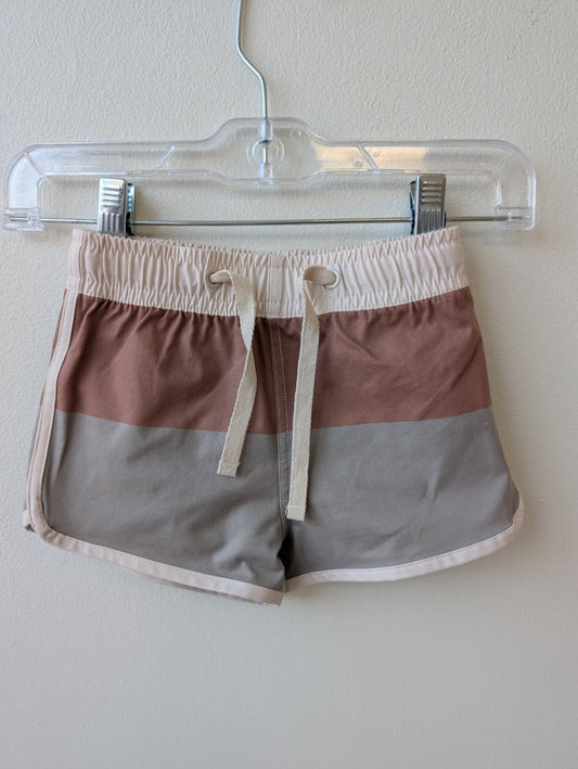 Rylee + Cru Swim Trunks - Multicolor Lined | size 12-18 Months
