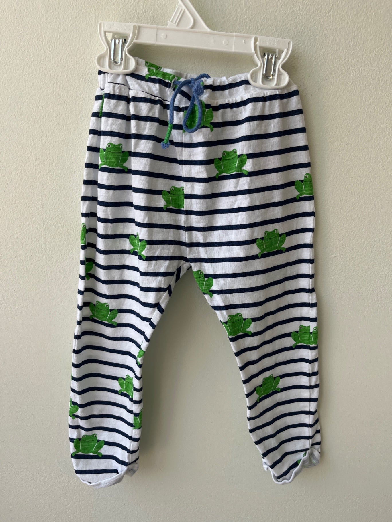 Mini Boden Pants - White Frogs | size 18 - 24 Months