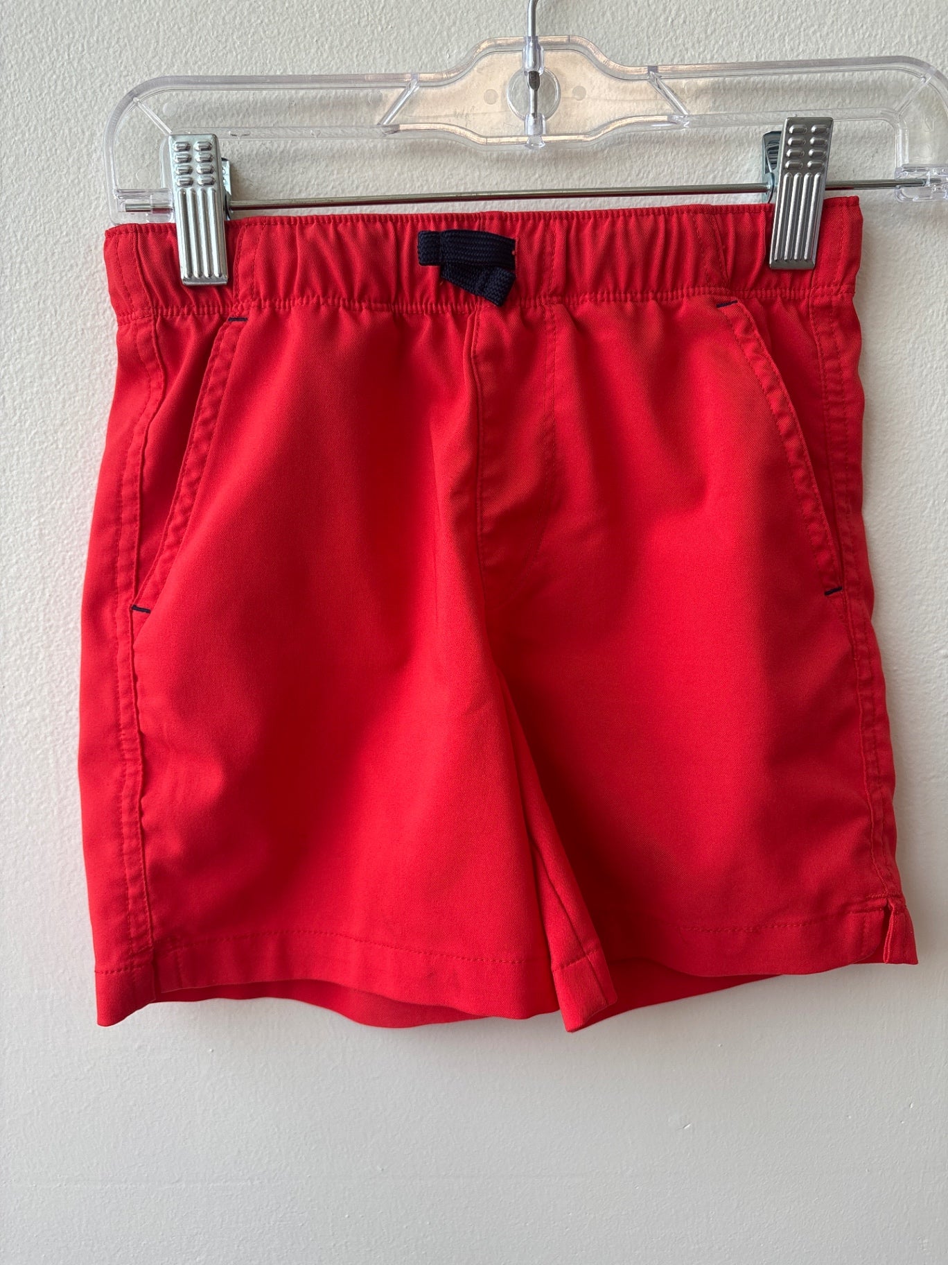 Primary Shorts - Red StayCool stretch gym shorts | size 4T/5T