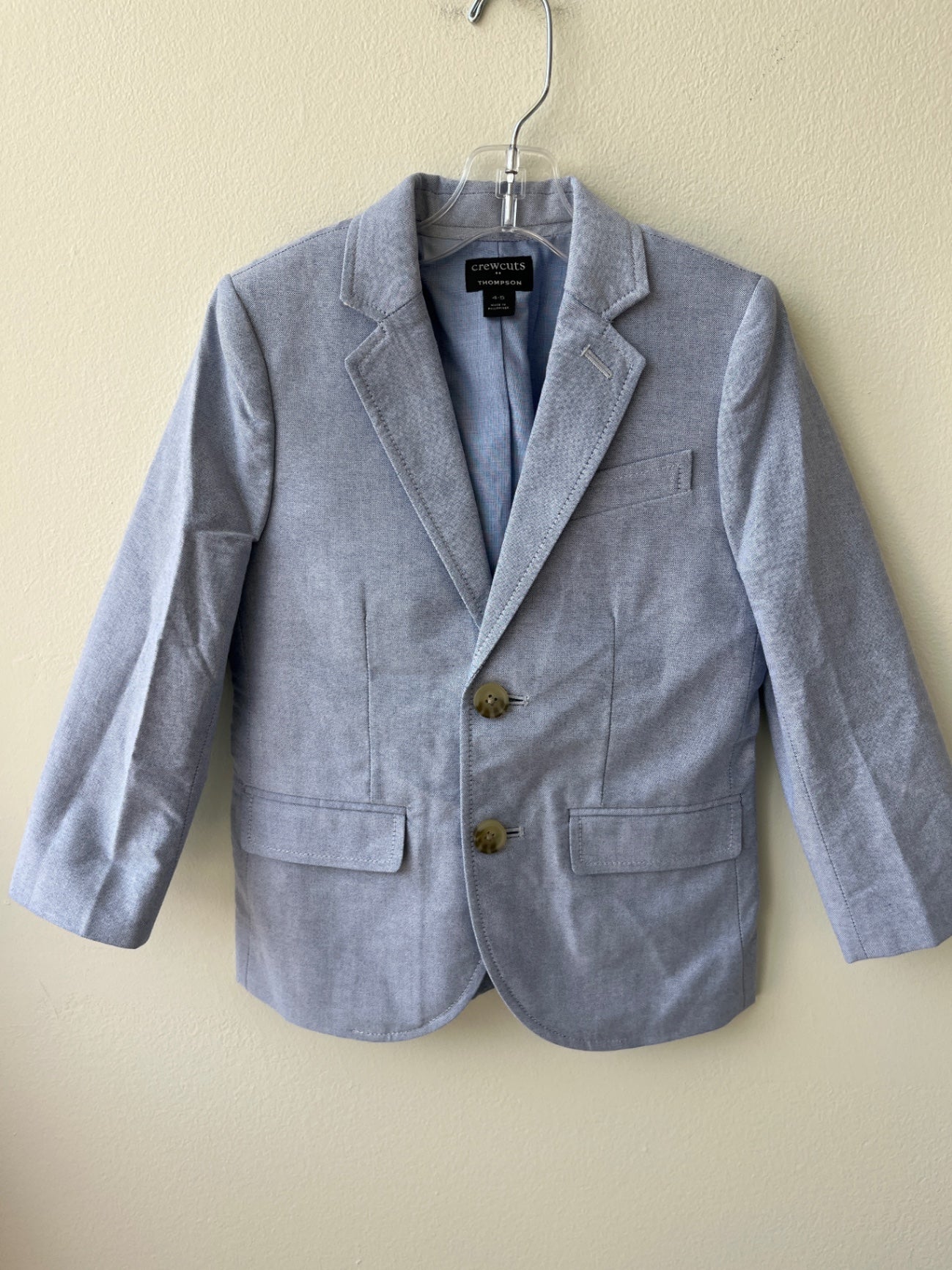 Crewcuts Blazer - Blue Chambray | size 4-5