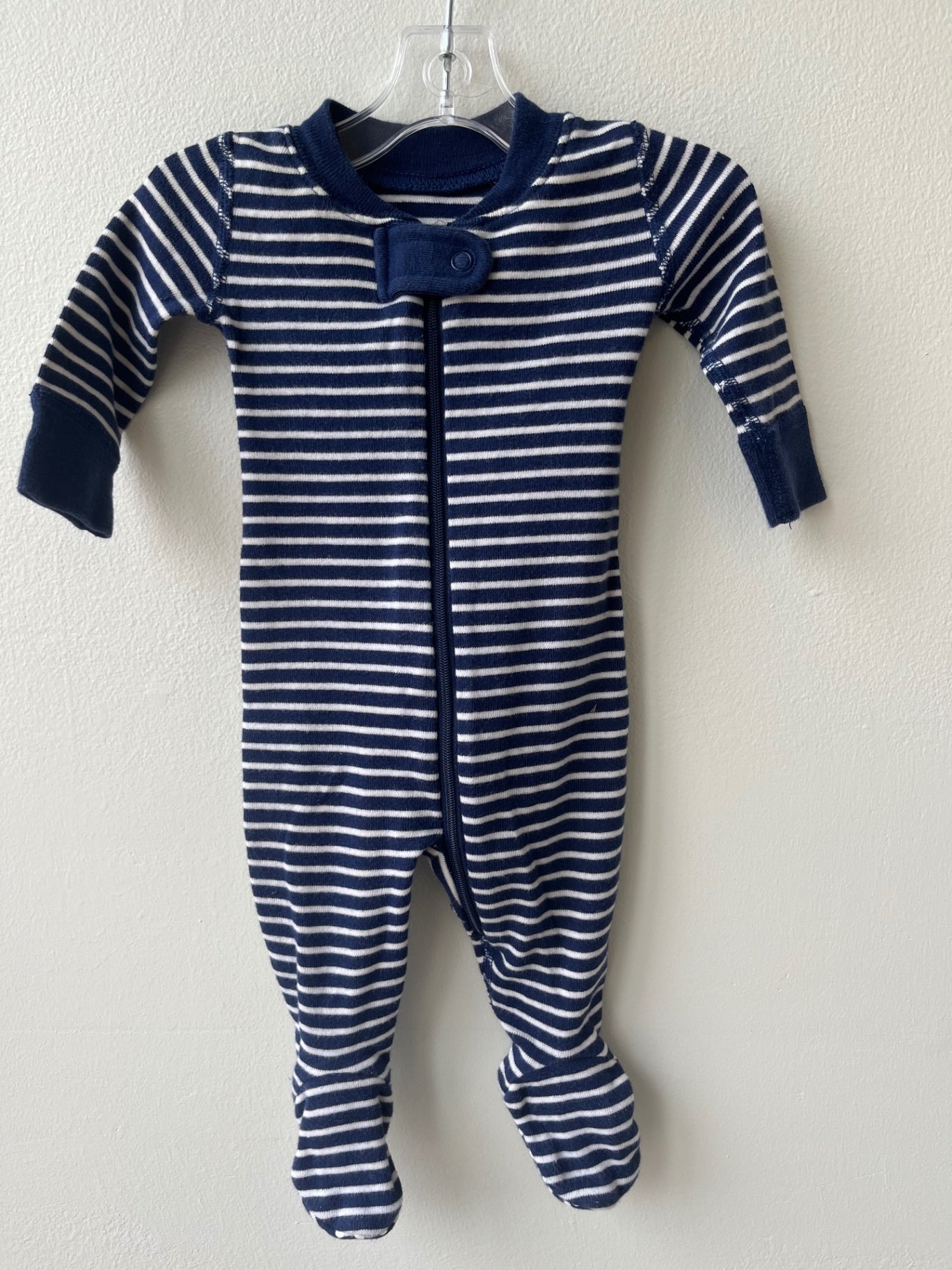 Hanna Andersson Sleeper - Navy Stripes | size Newborn