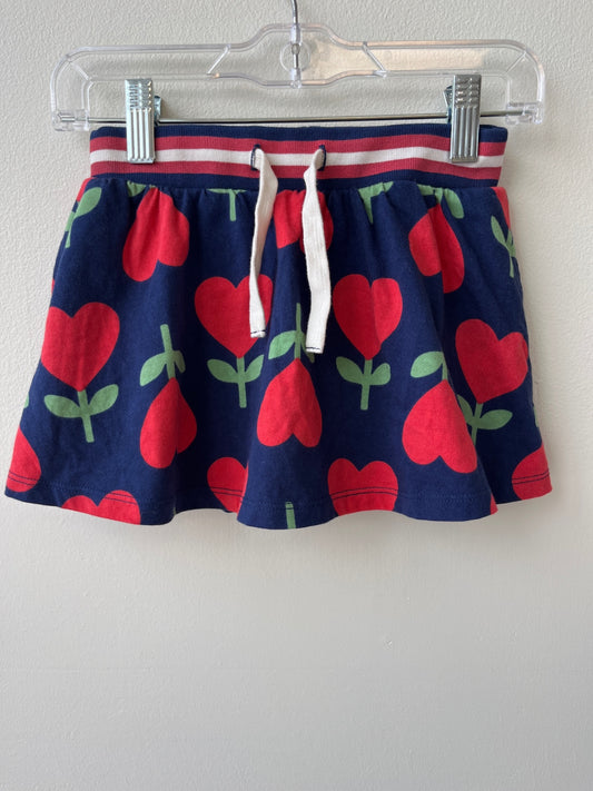 Mini Boden Skort - Navy Flower Hearts | size 3/4