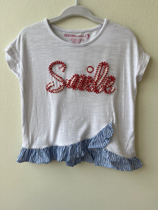 Design History Shirt - White- Smile Graphic | size 2T