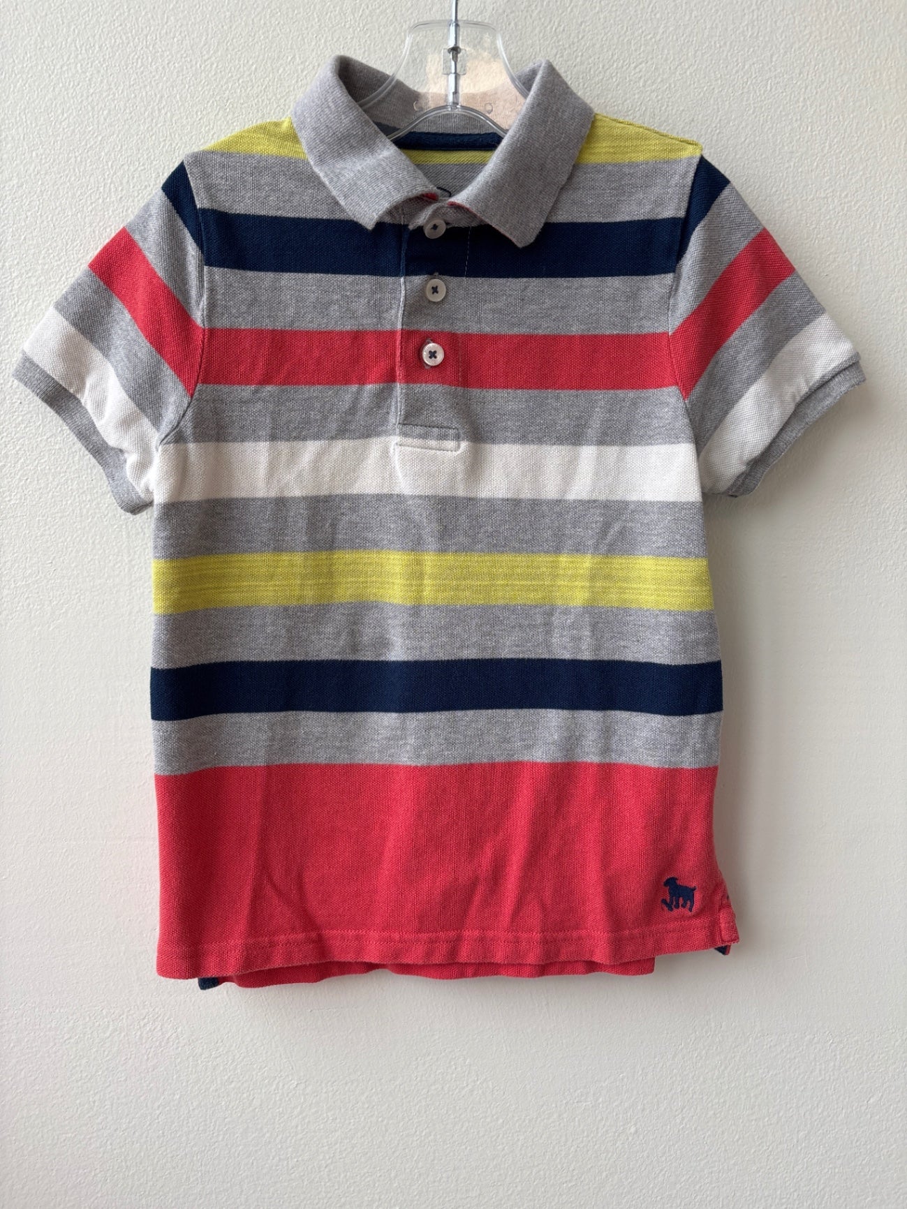 Mini Boden Shirt - Multicolor Striped Polo | size 5-6