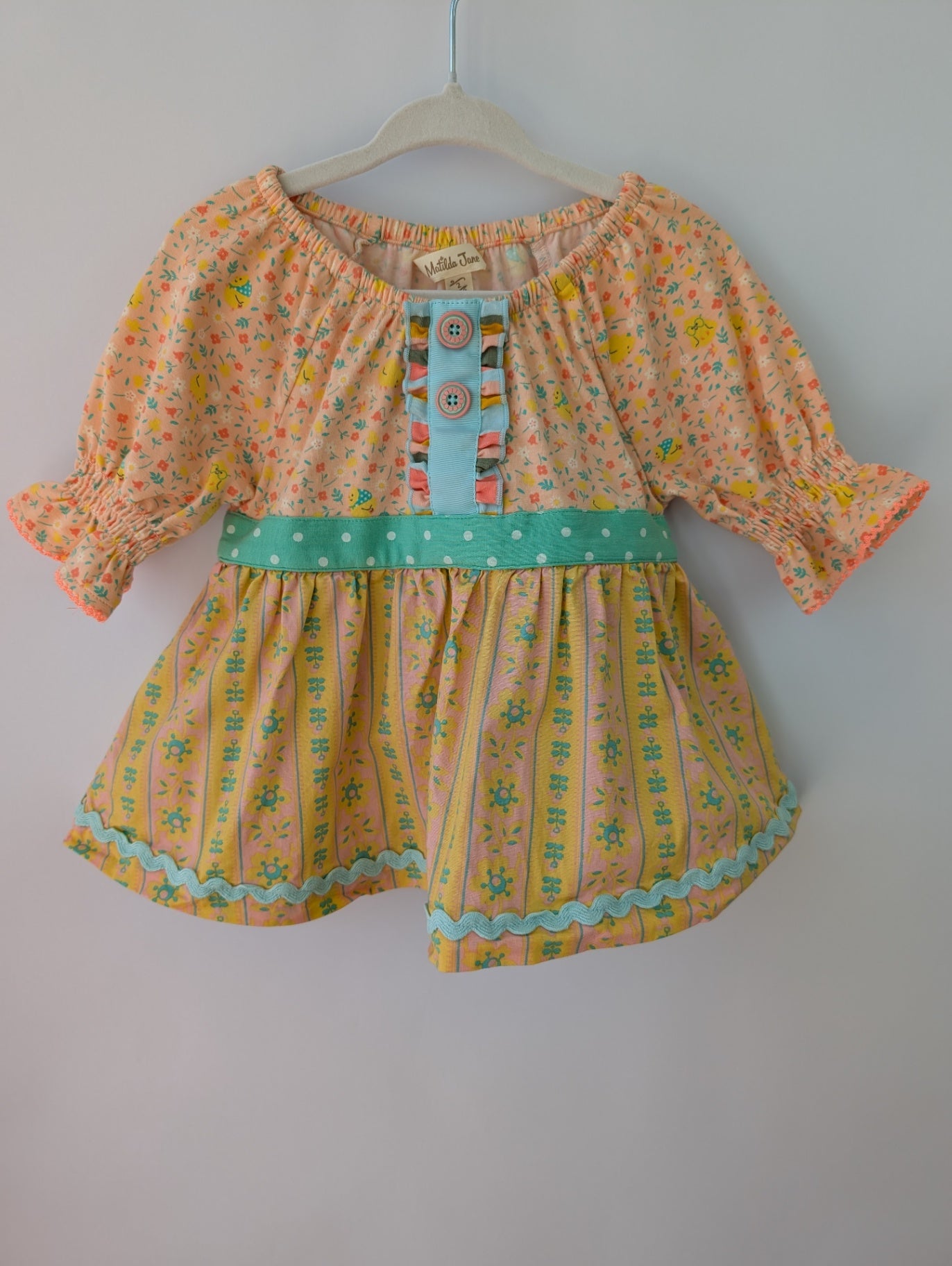 Matilda Jane Tunic - Yellow Chicks | size 2T
