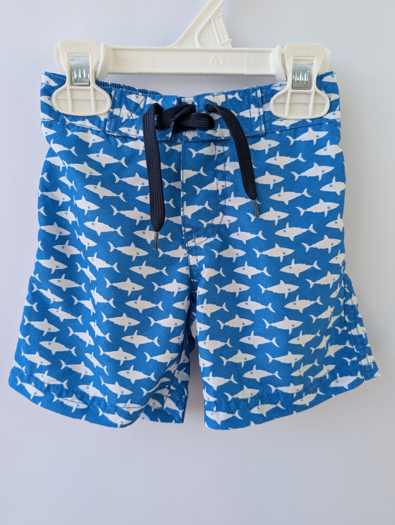 Janie and Jack Swim Trunks - Blue Sharks | size 12 - 18 Months