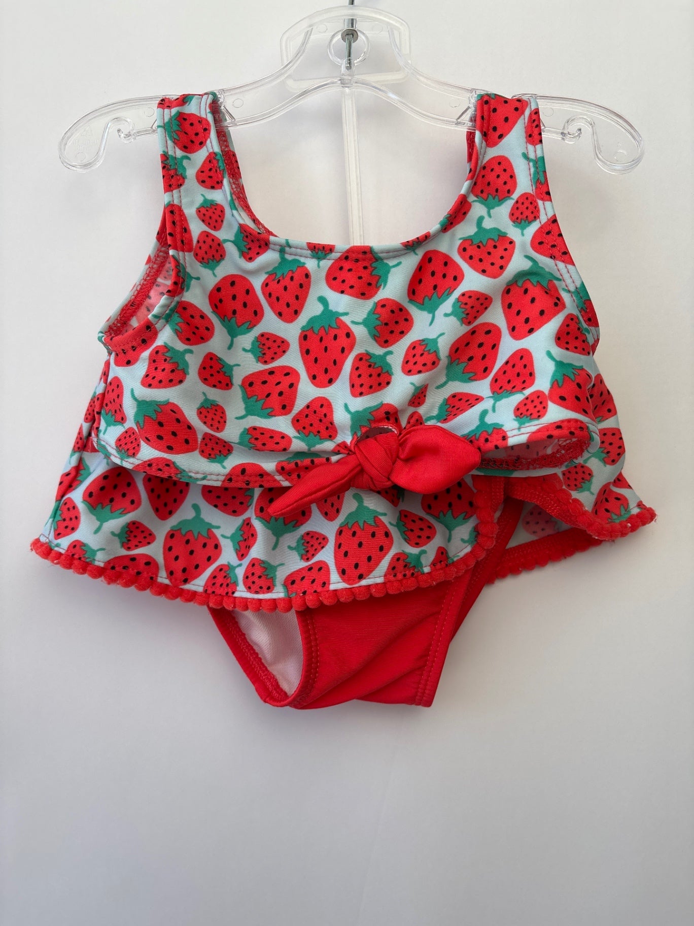Cat & Jack Swimsuit - Red Two Piece with Strawberries | size 2T
