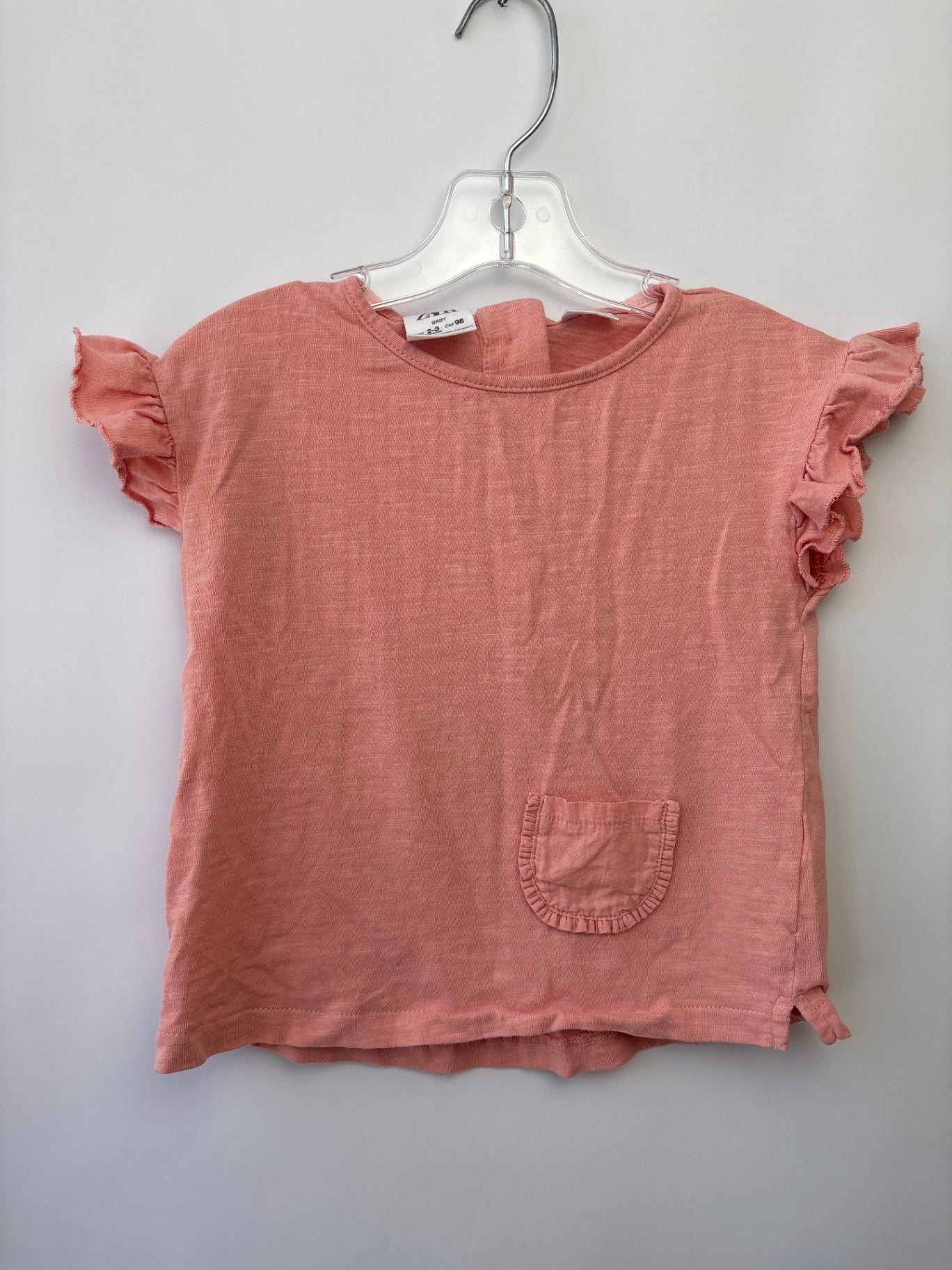 Zara Shirt - Pink Ruffle Sleeve | size 2T/3T