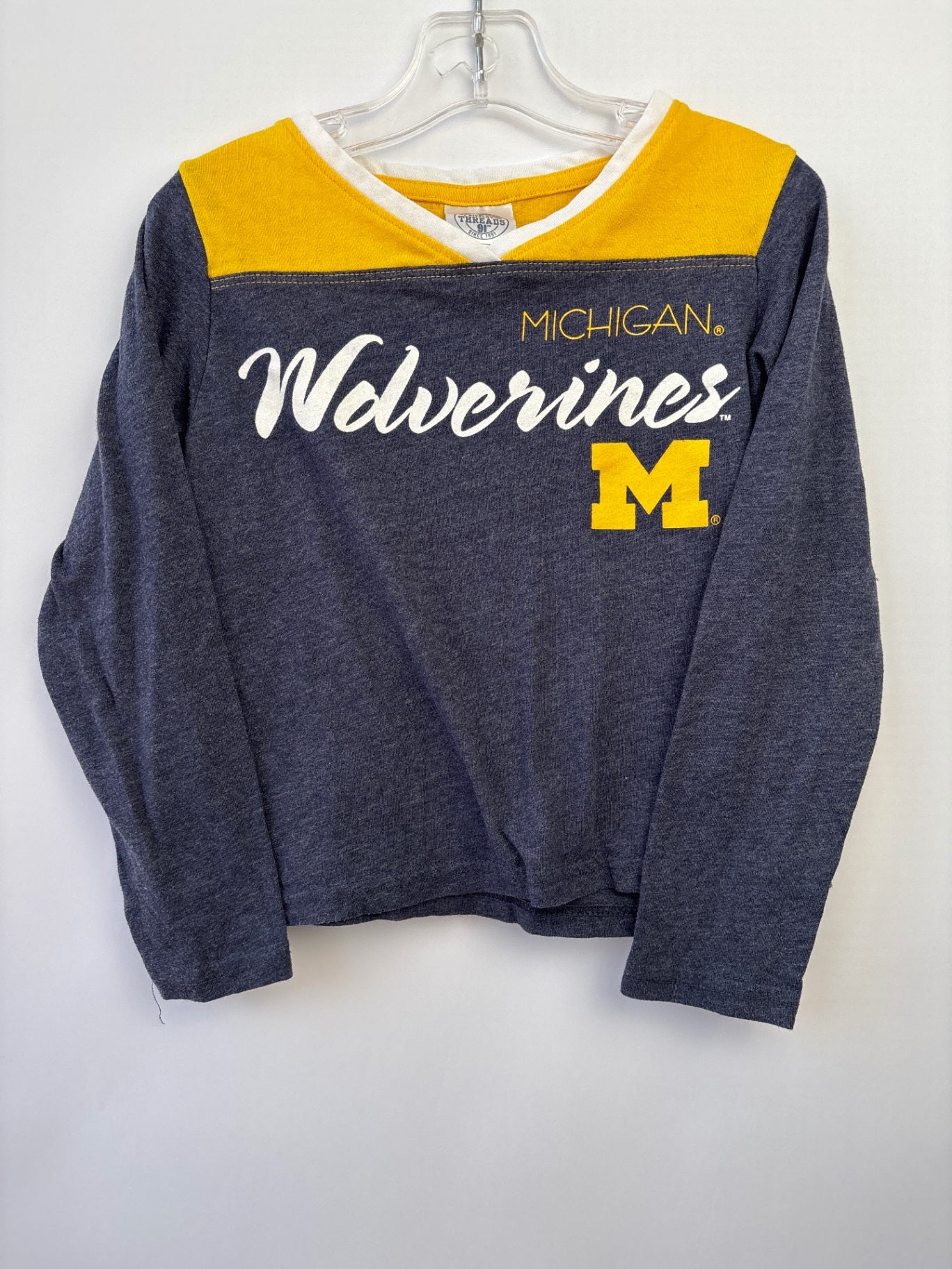 Rivalry Threads Long Sleeve T-Shirt - Navy Michigan Wolverines | size 4T/5T